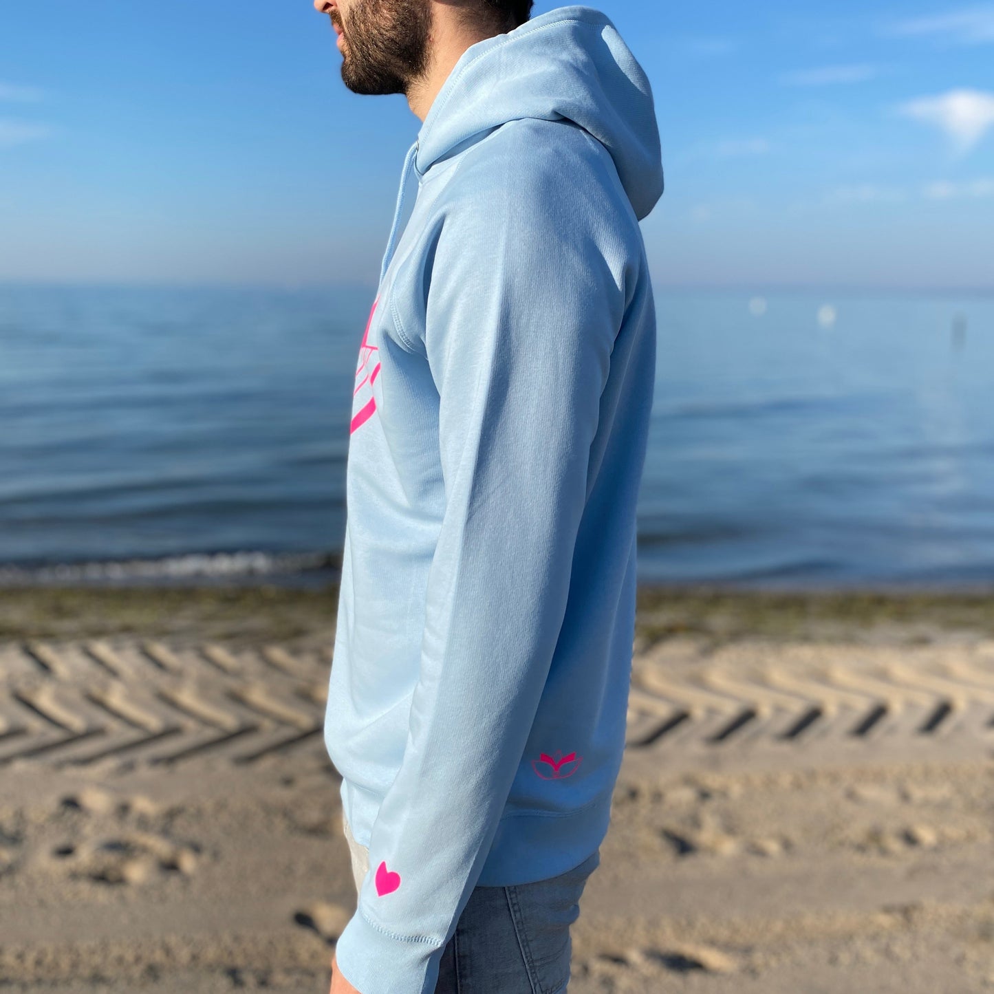 Kapuzenpullover Hoodie LOTUS (sky blue/pink) lovingsoul