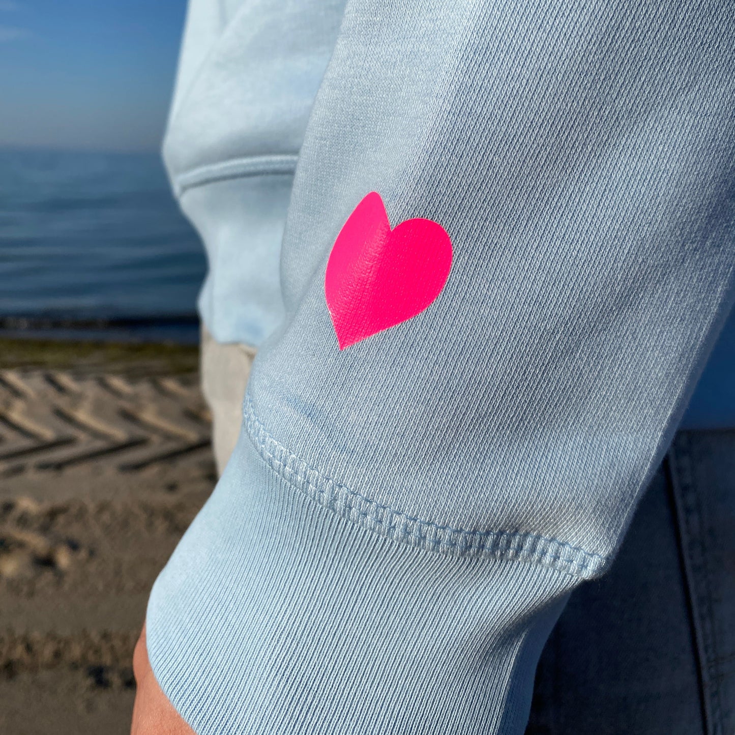 Kapuzenpullover Hoodie LOTUS (sky blue/pink) lovingsoul