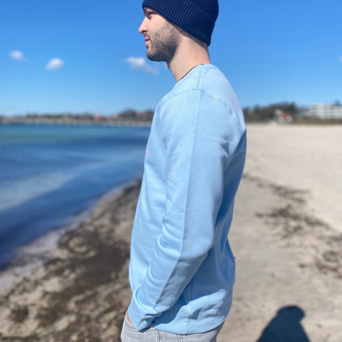 Sweatshirt SOUL ZONE SURFBOARD (sky blue/pink) loving soul