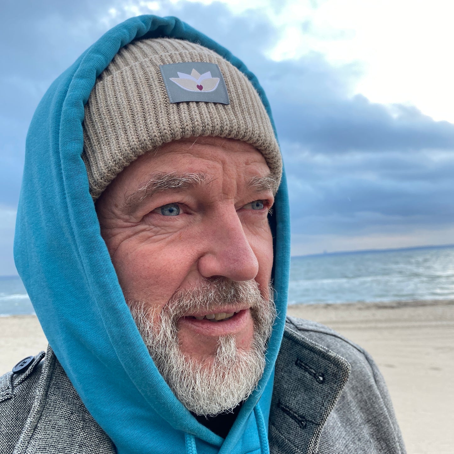 loving soul Fisherman Beanie (heather sand)