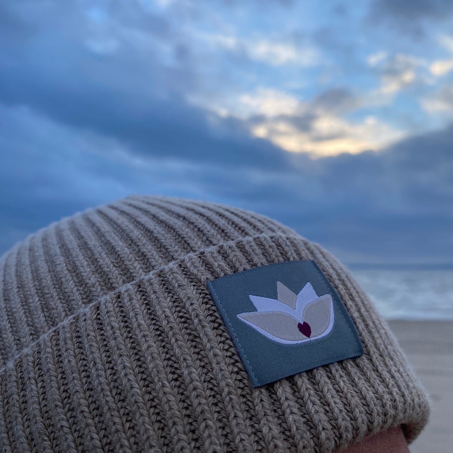 loving soul Fisherman Beanie (heather sand)
