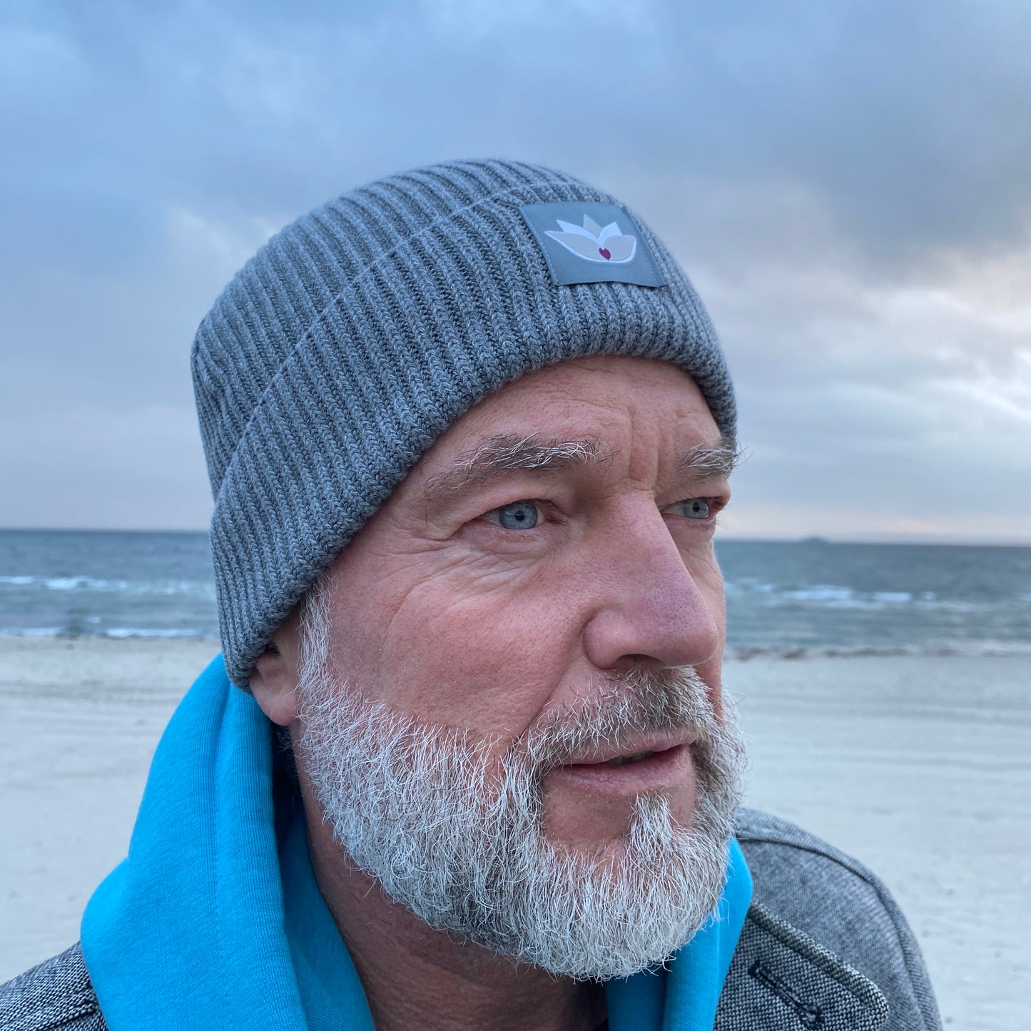 Mütze Beanie Fisherman (mid heather grey) loving soul