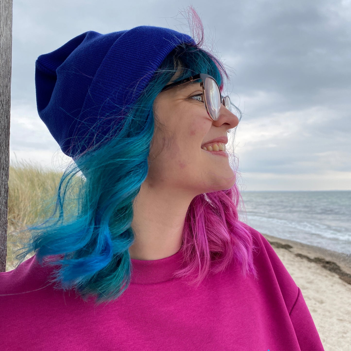 Mütze Beanie Rib (worker blue) loving soul