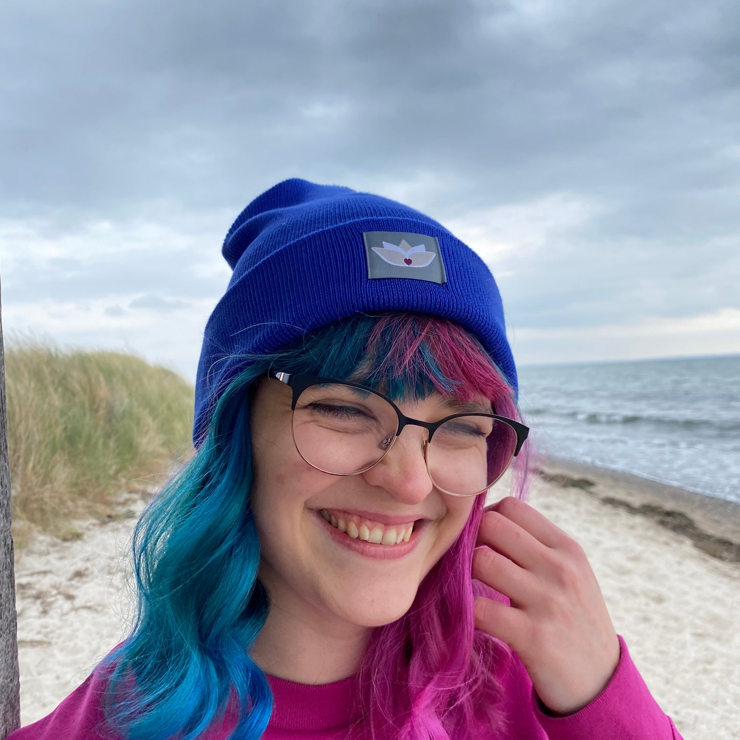 Mütze Beanie Rib (worker blue) loving soul