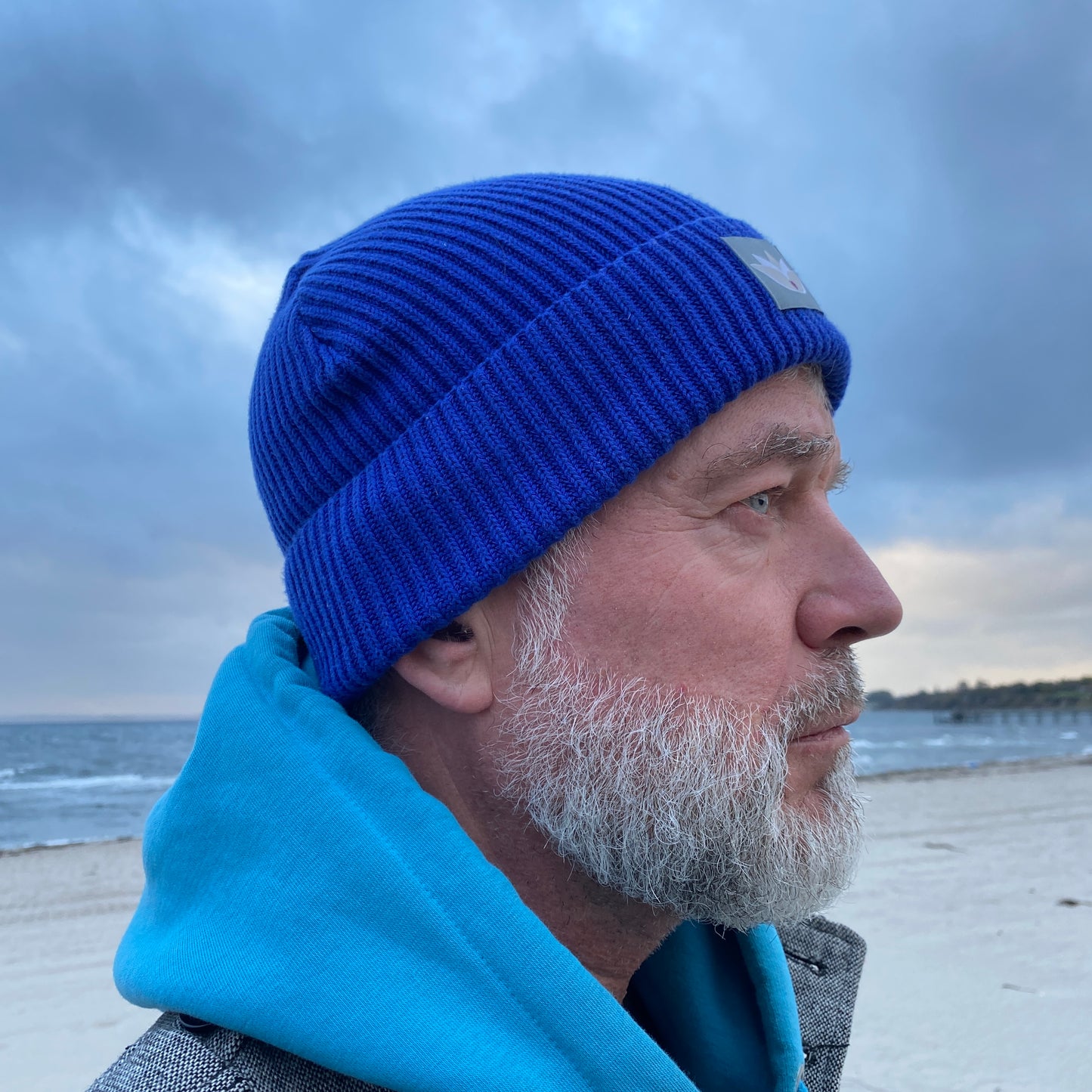 loving soul Fisherman Beanie (worker blue)