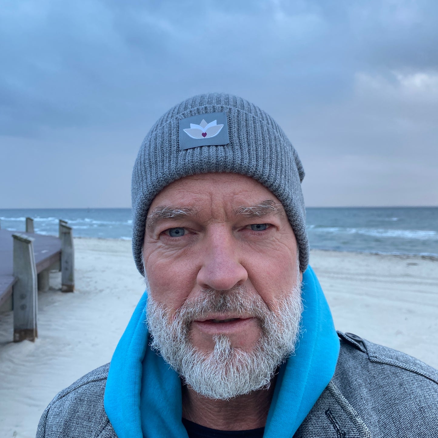 Mütze Beanie Fisherman (mid heather grey) loving soul