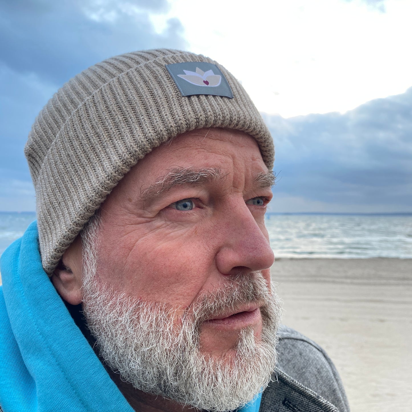 loving soul Fisherman Beanie (heather sand)