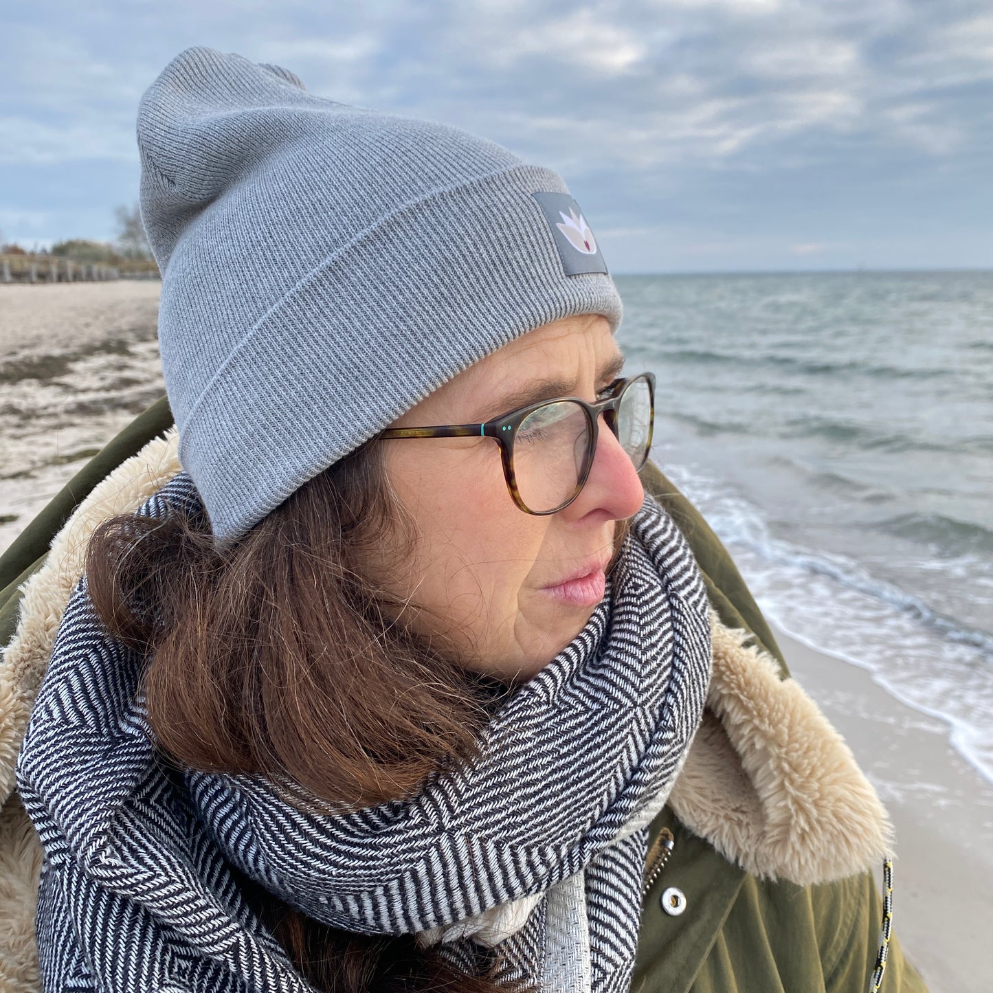 Mütze Beanie Rib (heather grey) loving soul