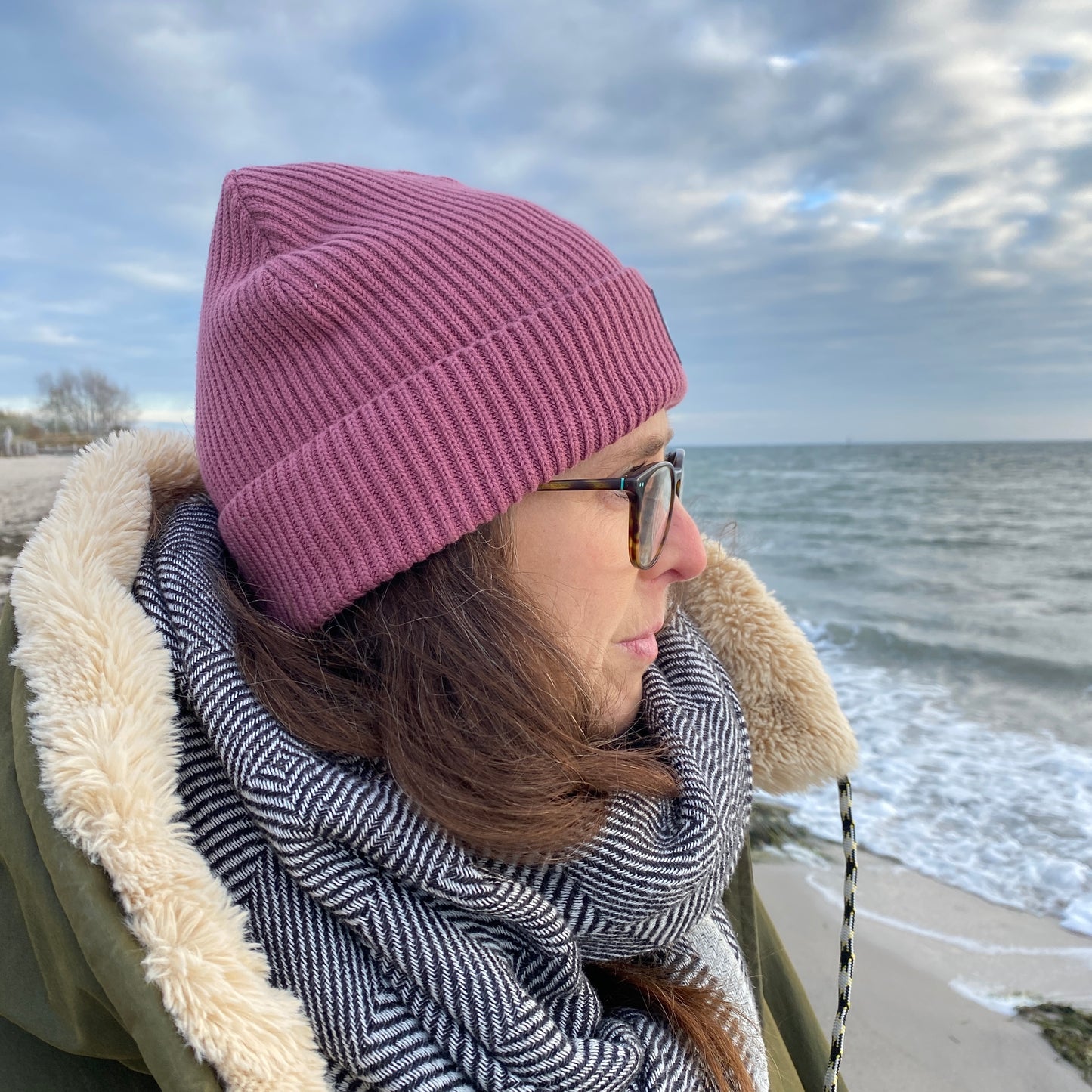 Mütze Beanie Fisherman (hibiscus rose) loving soul