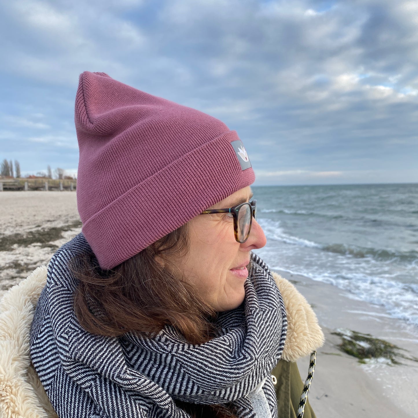 Mütze Beanie Rib (hibiscus rose) loving soul