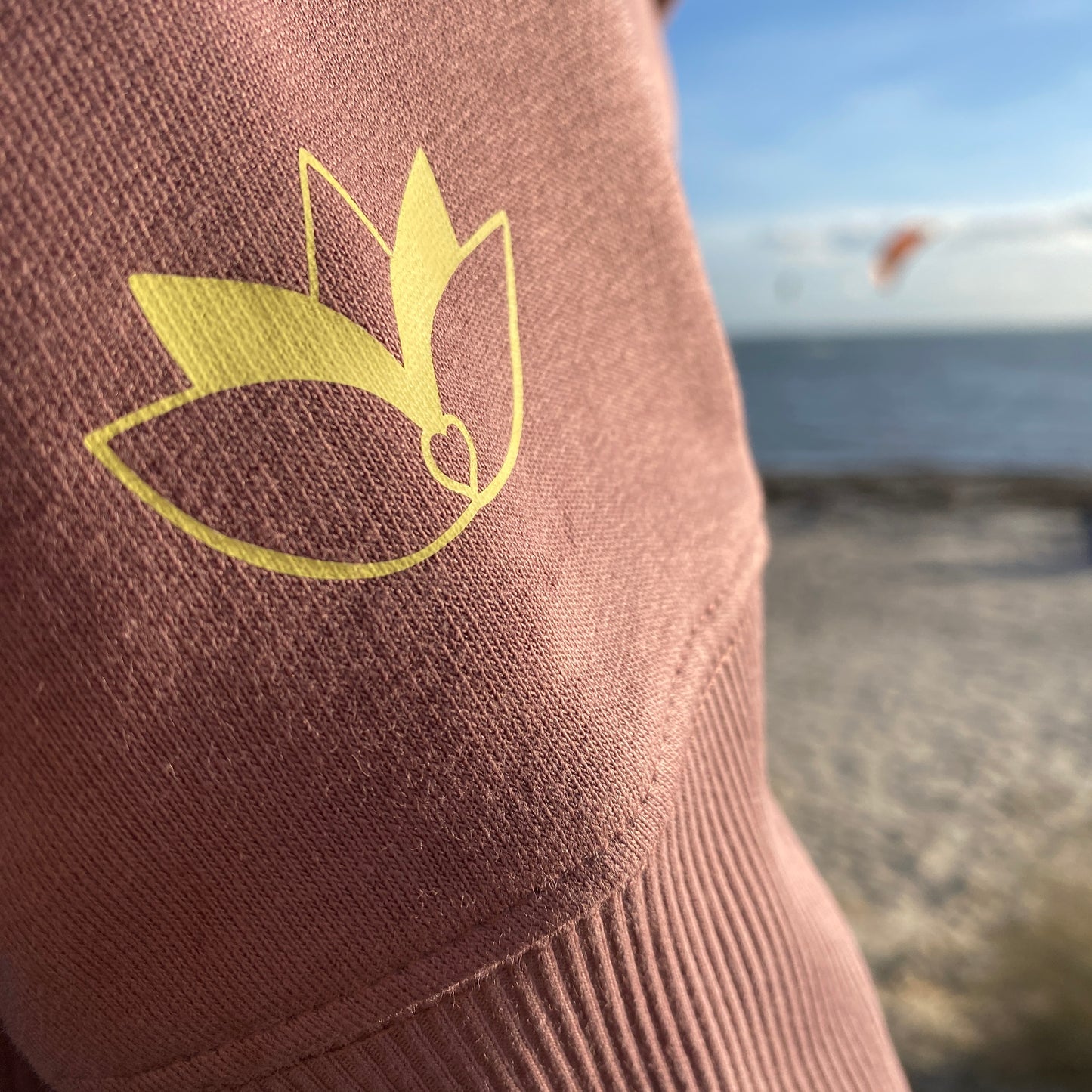 Sweatshirt HERZ (coffee/pastel yellow) loving soul