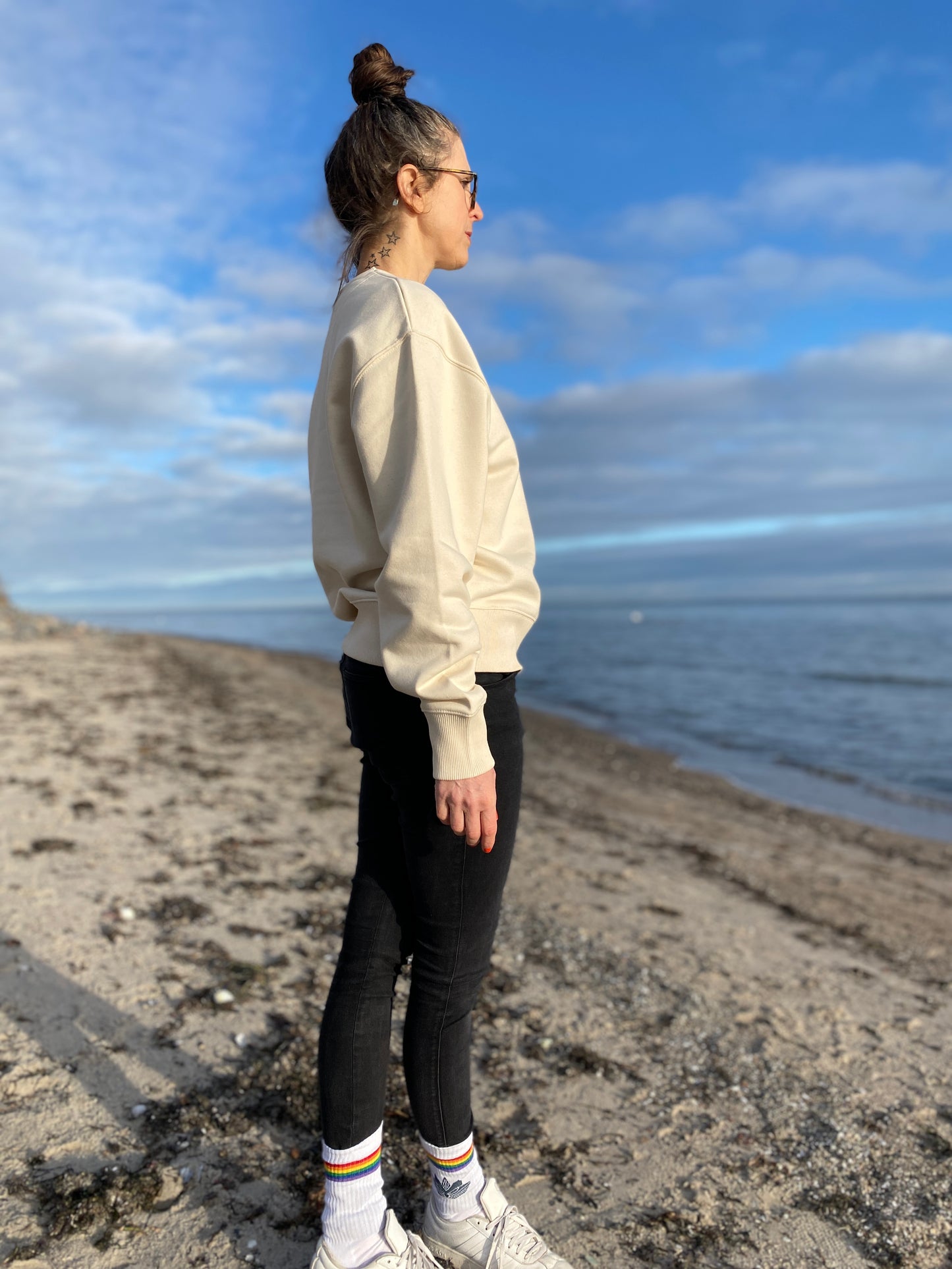 Sweatshirt OM (natural raw/leo) loving soul