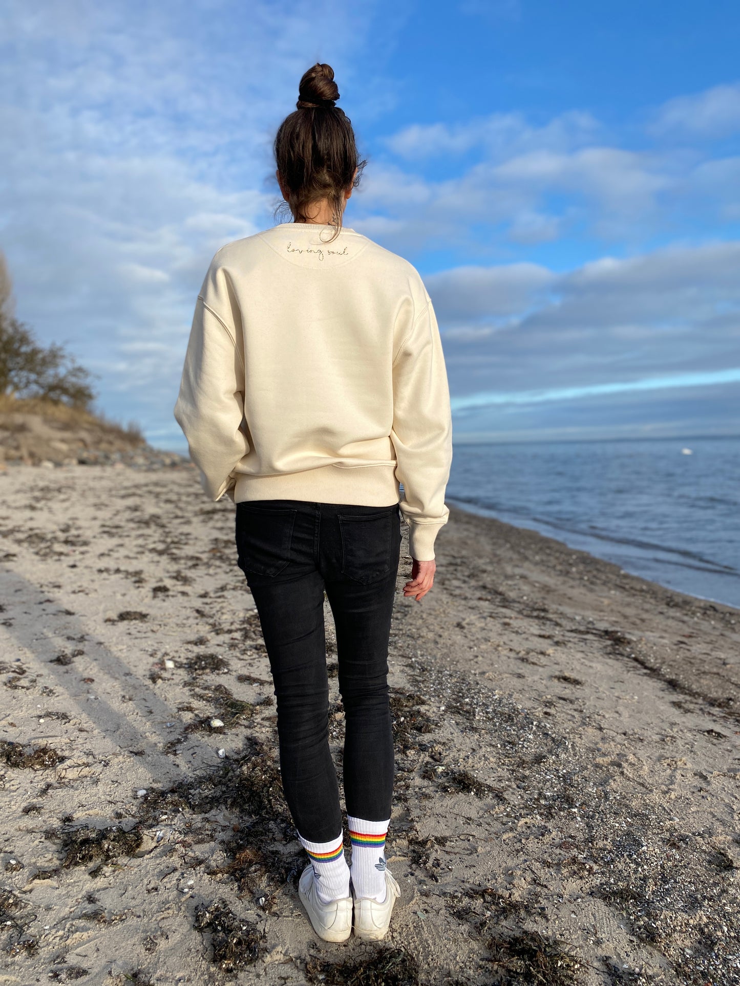 Sweatshirt OM (natural raw/leo) loving soul