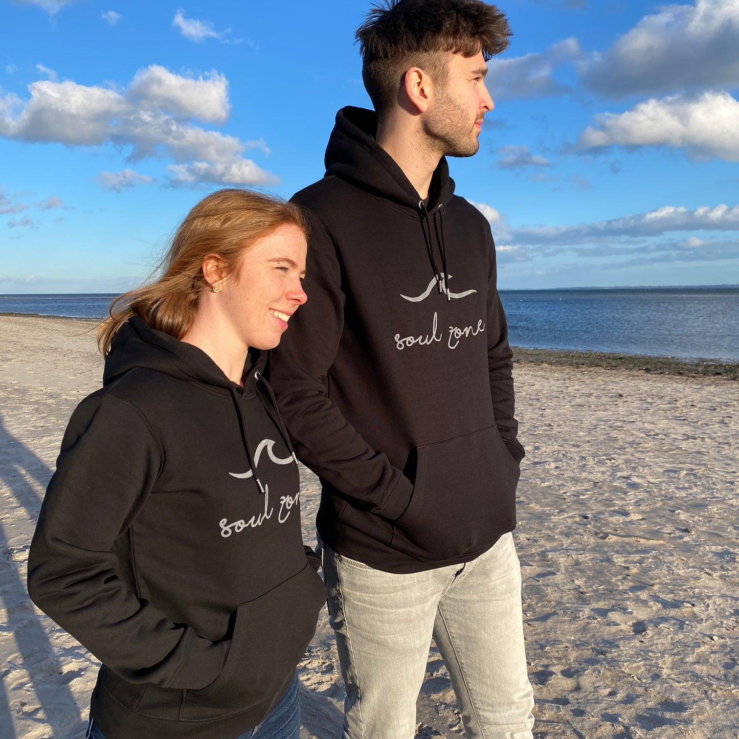 Kapuzenpullover Hoodie SOUL ZONE SURFBOARD (black/grey) loving soul