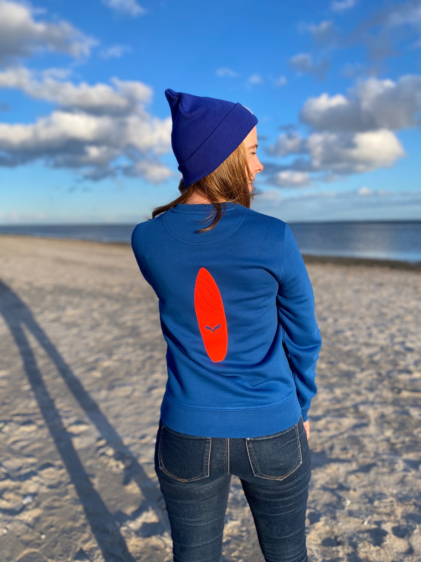 Sweatshirt SOUL ZONE SURFBOARD (majorelle blue/orange) loving soul
