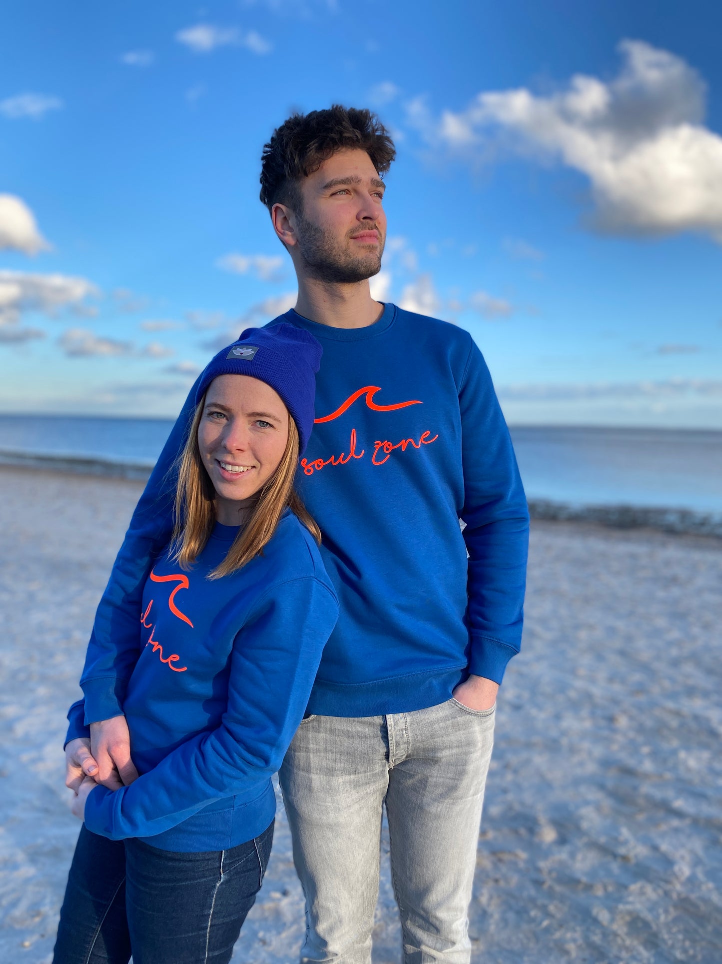 Sweatshirt SOUL ZONE SURFBOARD (majorelle blue/orange) loving soul