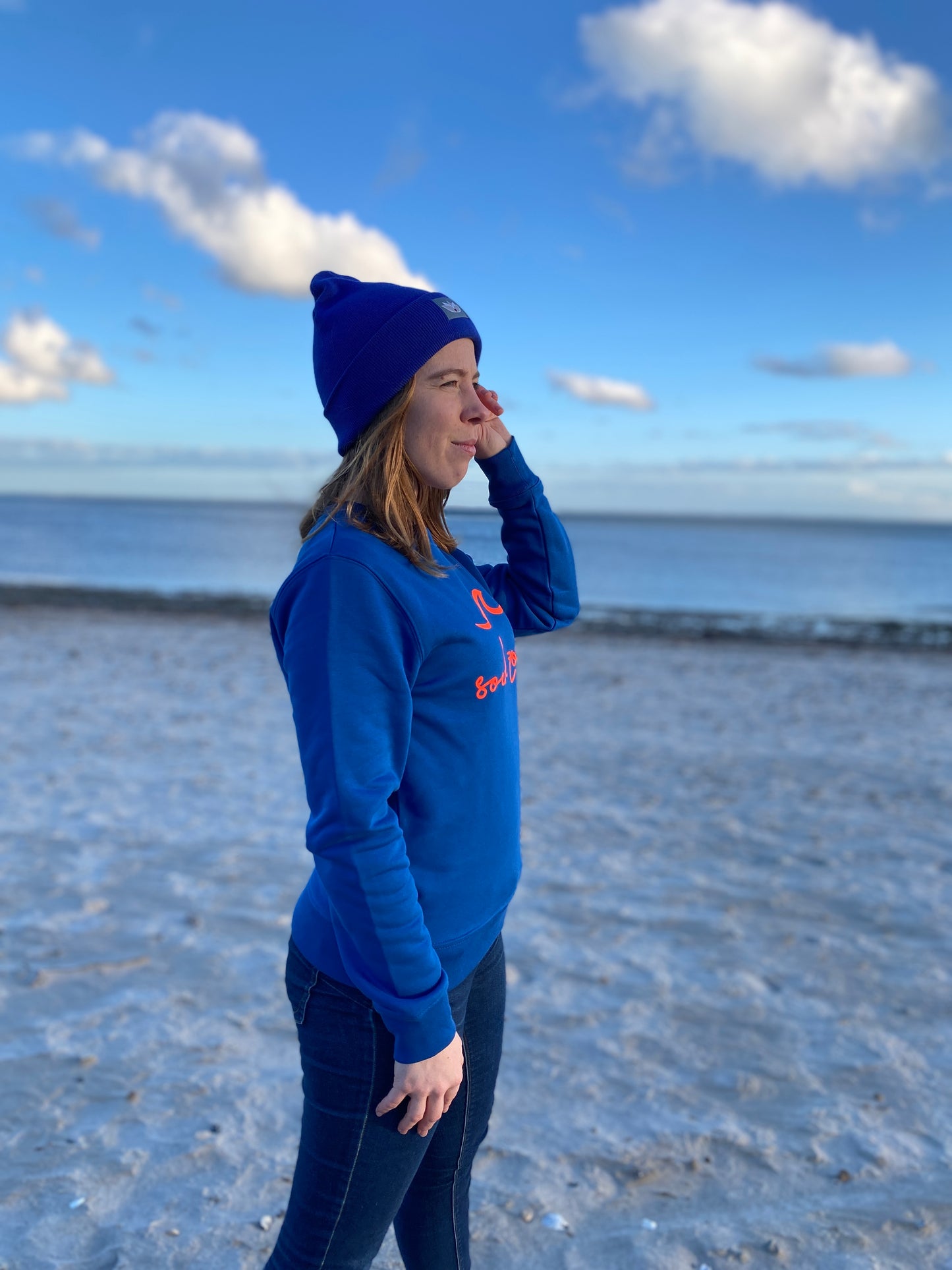 Sweatshirt SOUL ZONE SURFBOARD (majorelle blue/orange) loving soul