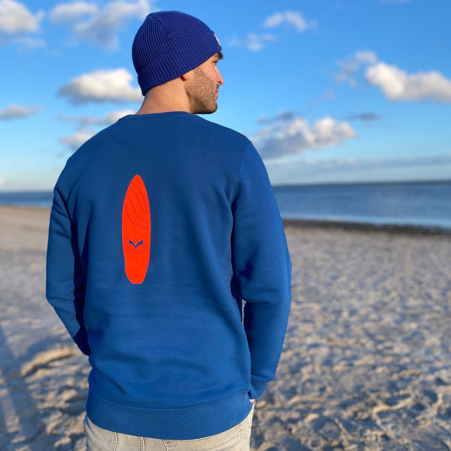 Sweatshirt SOUL ZONE SURFBOARD (majorelle blue/orange) loving soul