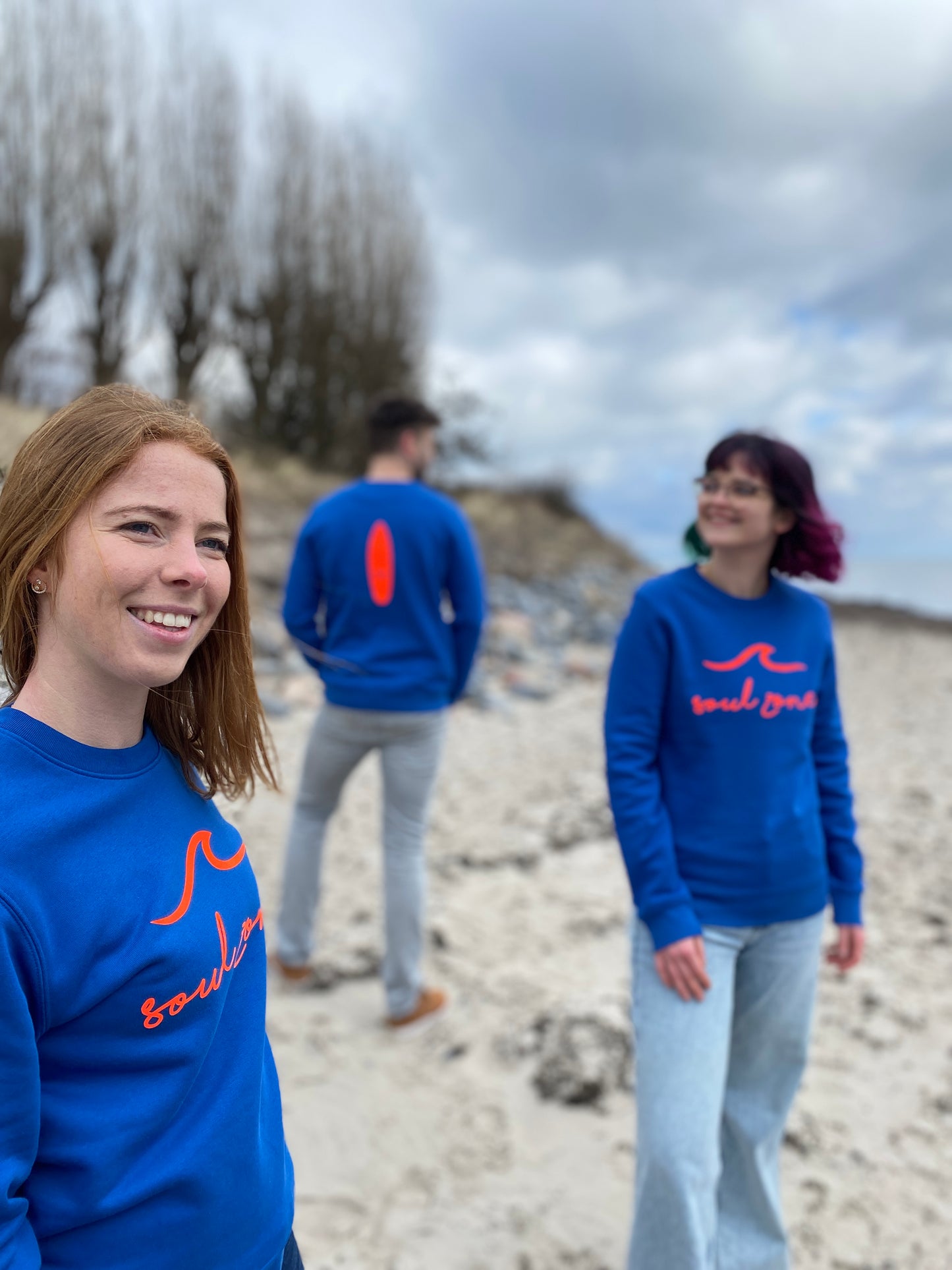 Sweatshirt SOUL ZONE SURFBOARD (majorelle blue/orange) loving soul
