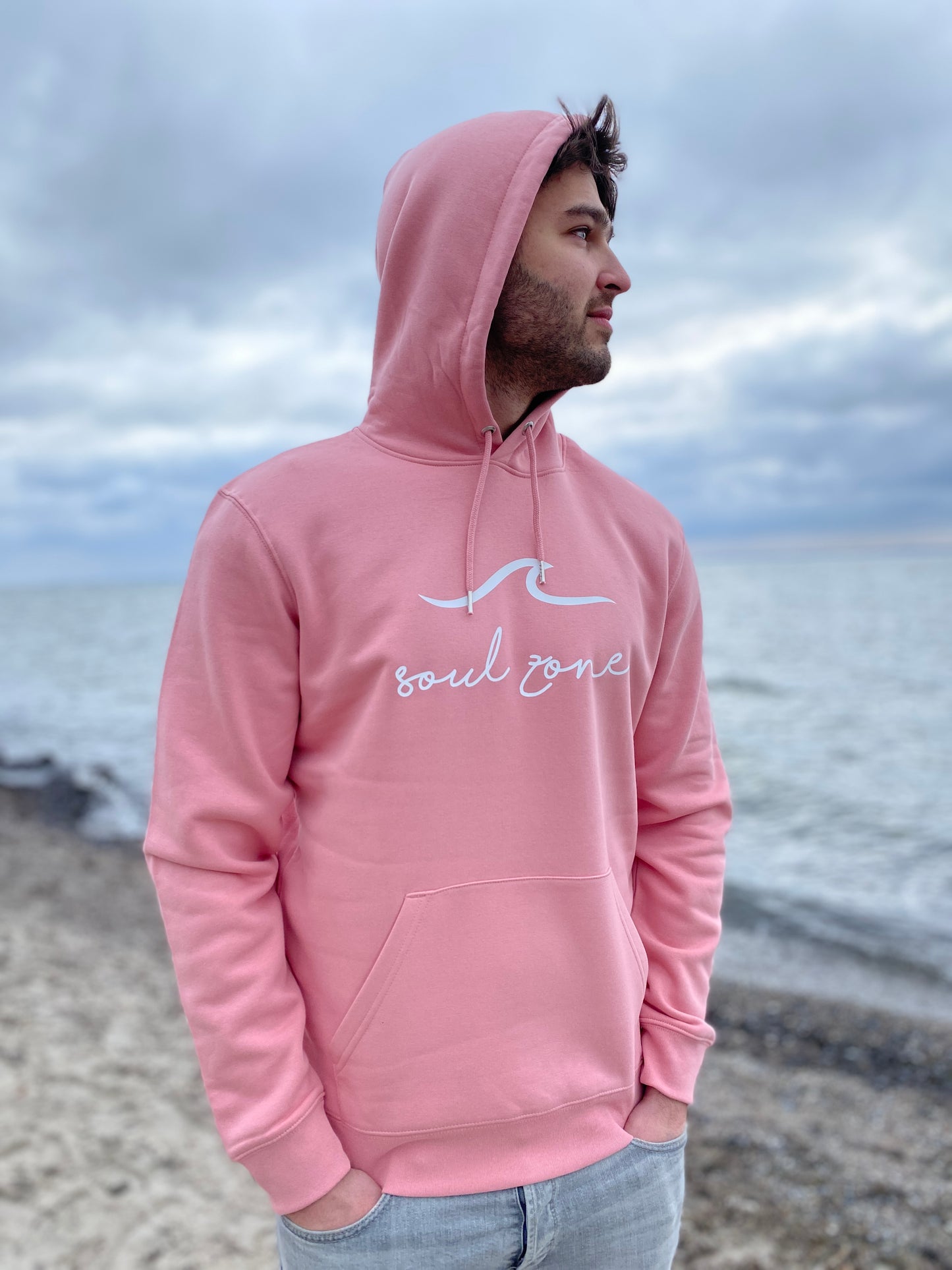 Kapuzenpullover Hoodie SOUL ZONE SURFBOARD (canyon pink/white) loving soul