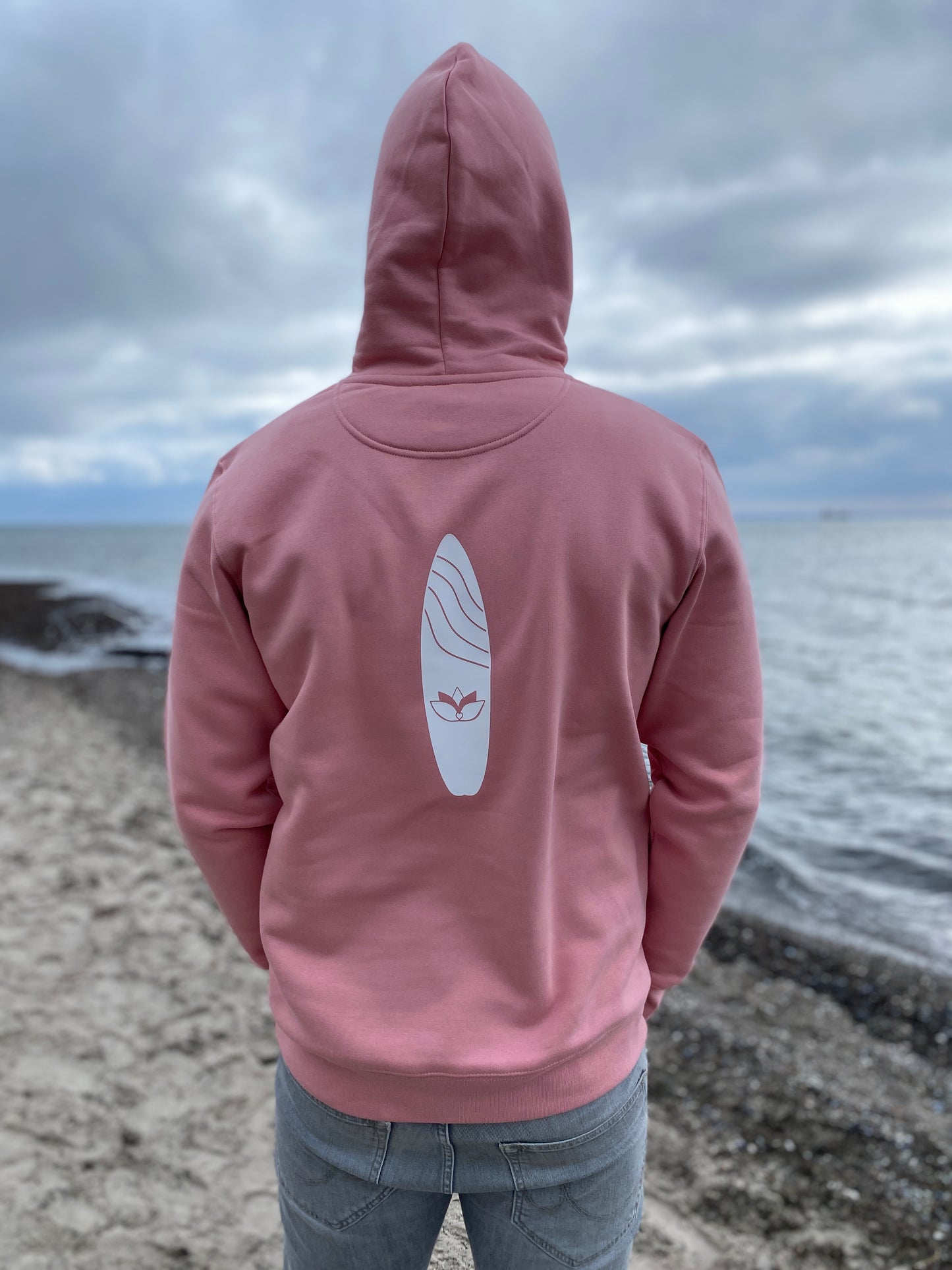 Kapuzenpullover Hoodie SOUL ZONE SURFBOARD (canyon pink/white) loving soul