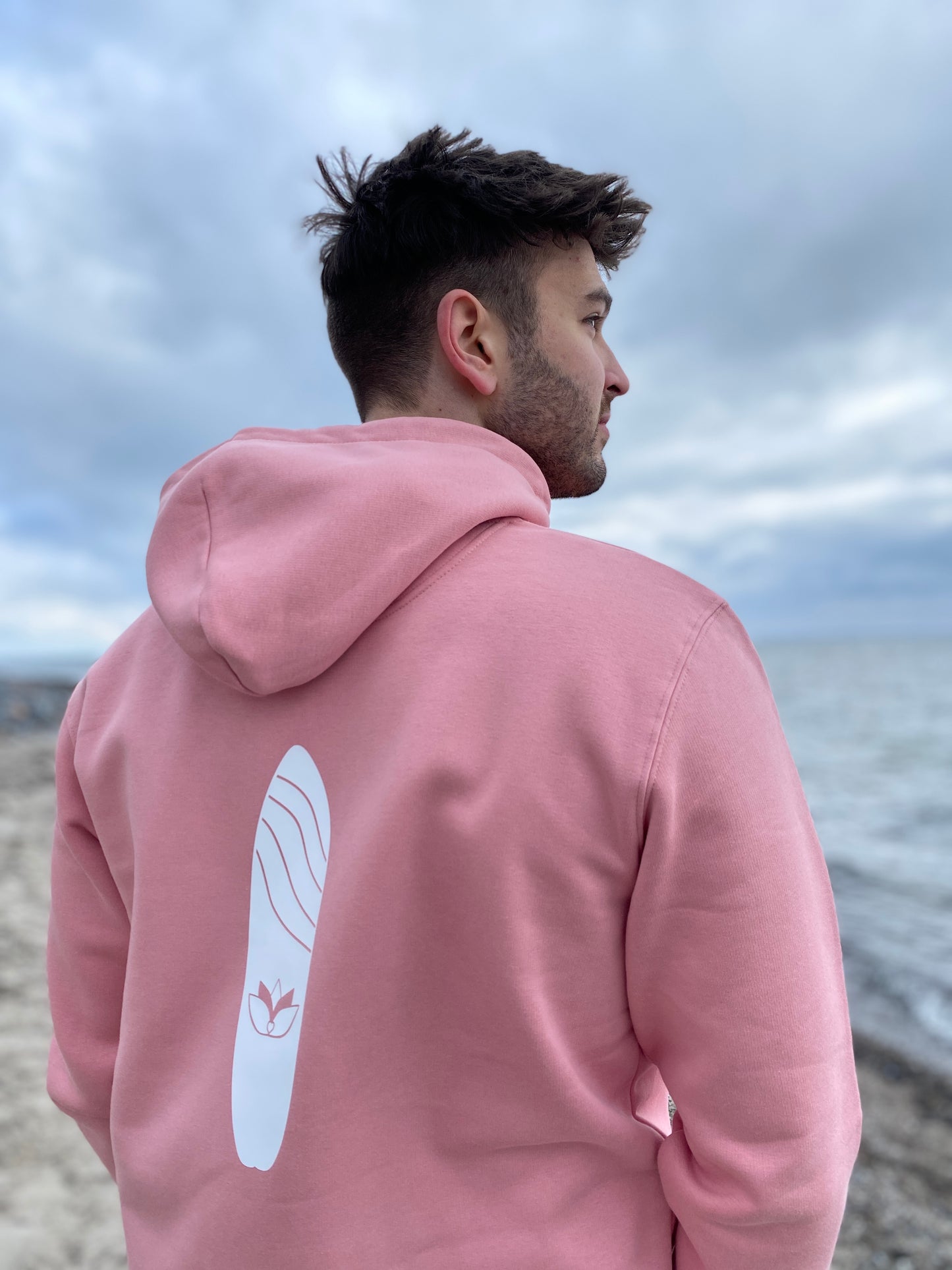 Kapuzenpullover Hoodie SOUL ZONE SURFBOARD (canyon pink/white) loving soul