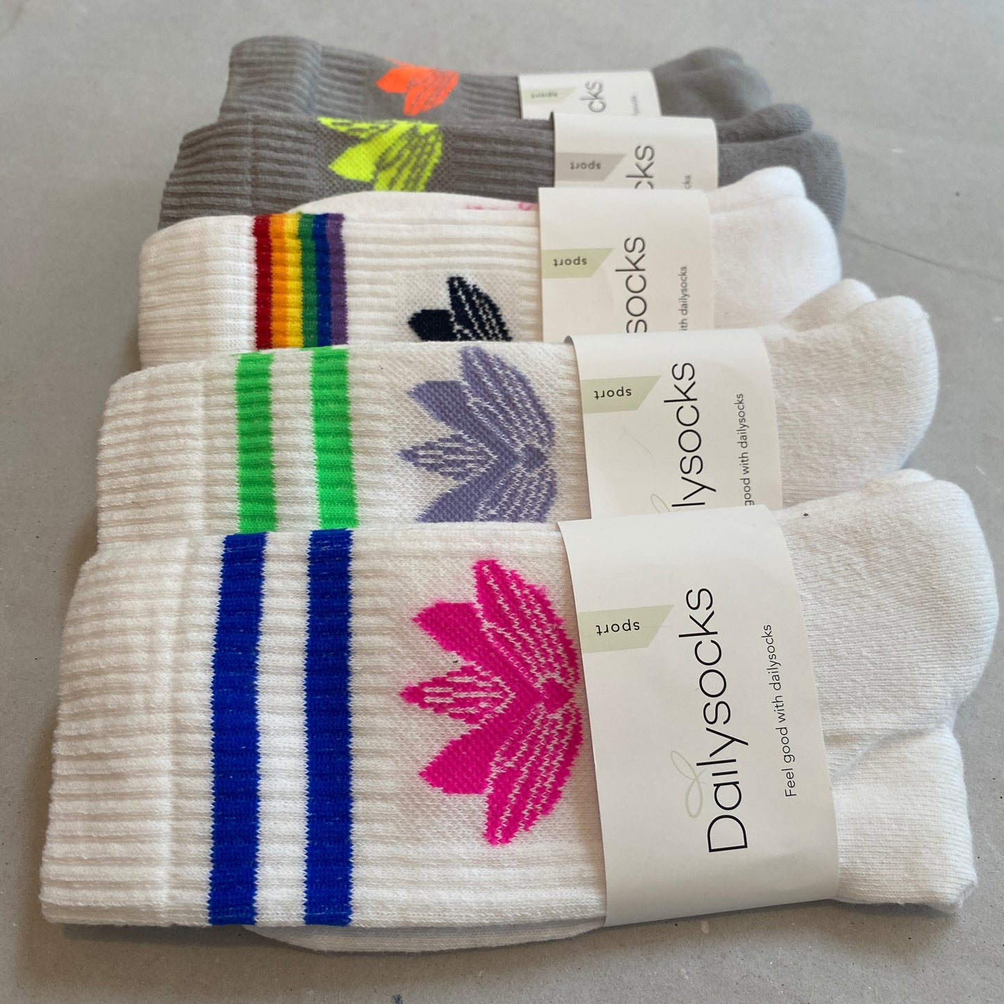 Socken LOTUS (grau/gelb) loving soul