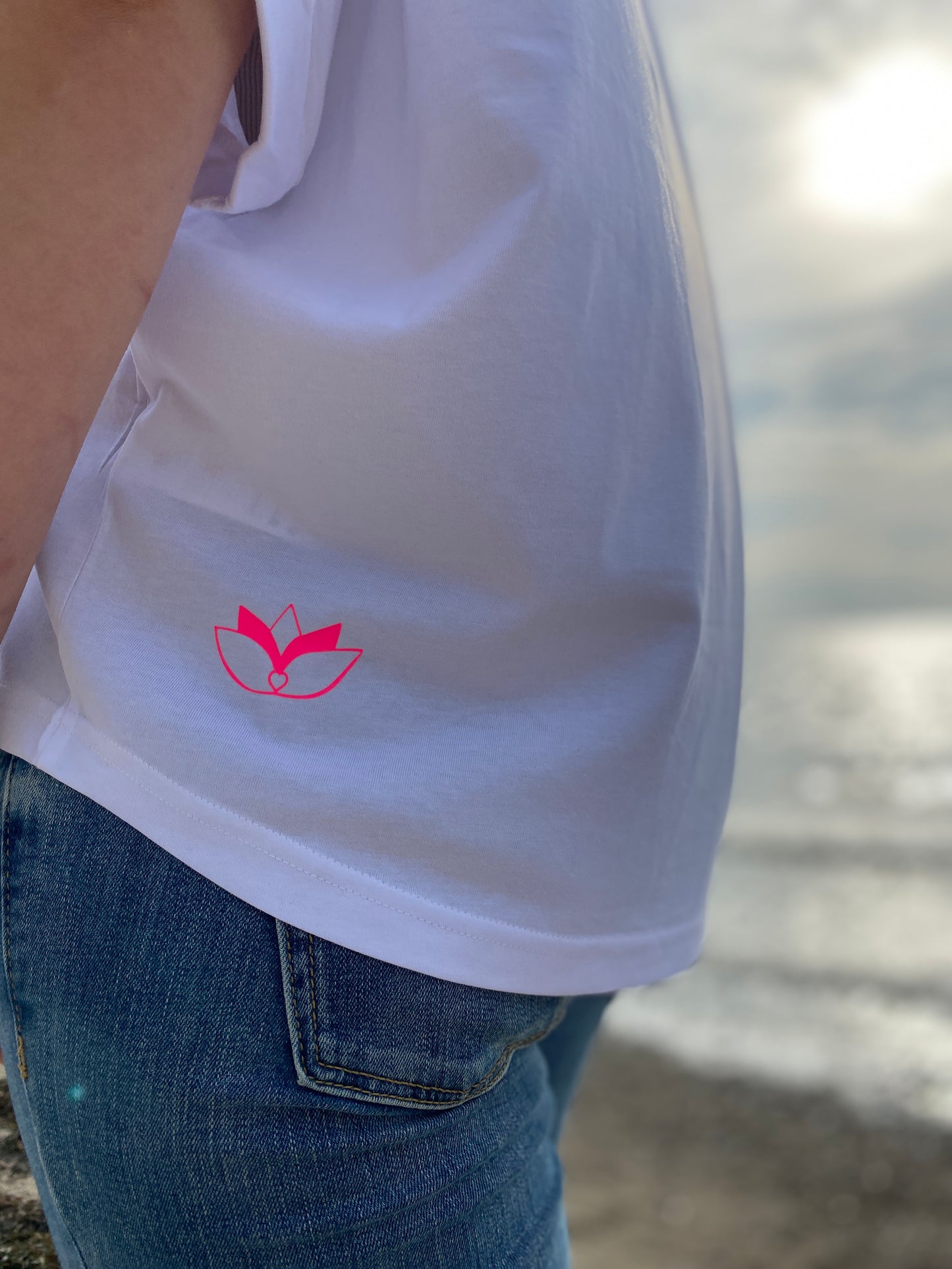 T-Shirt GLÜCKLICH (white/pink) loving soul