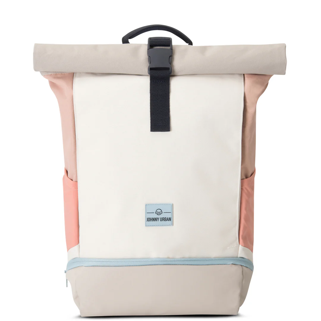 Rolltop Rucksack Allen "Medium" (Sand/Rose) Johnny Urban