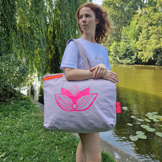 Beach Bag (violett/pink/orange) lovingsoul