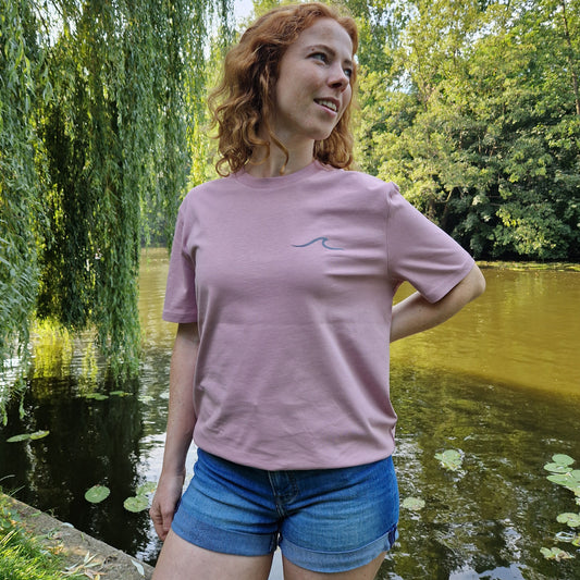 T-Shirt WAVE/SURFBOARD (lilac dream/grey) loving soul