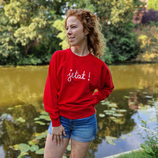 Sweatshirt JETZT (red/rosa) lovingsoul