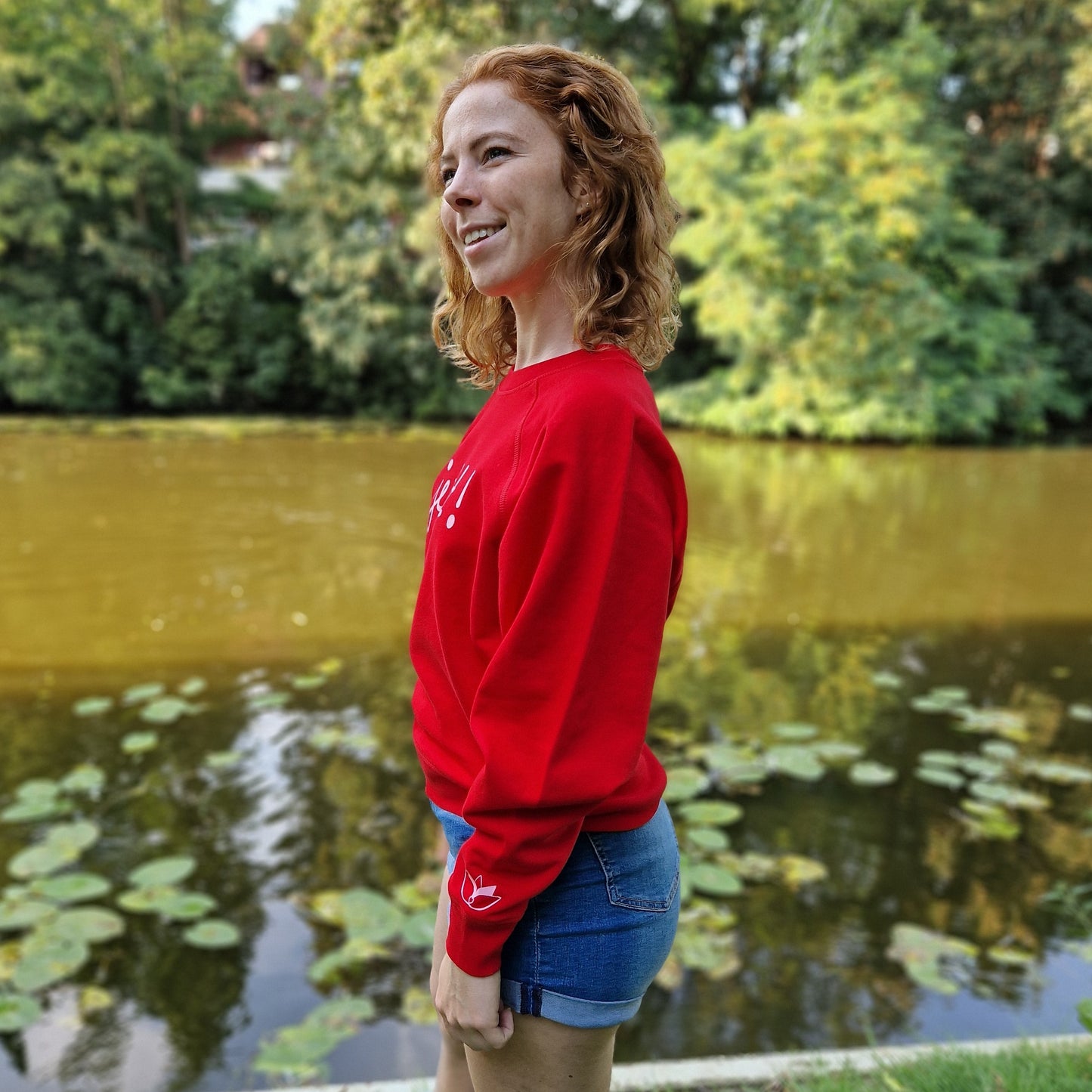 Sweatshirt JETZT (red/rosa) lovingsoul