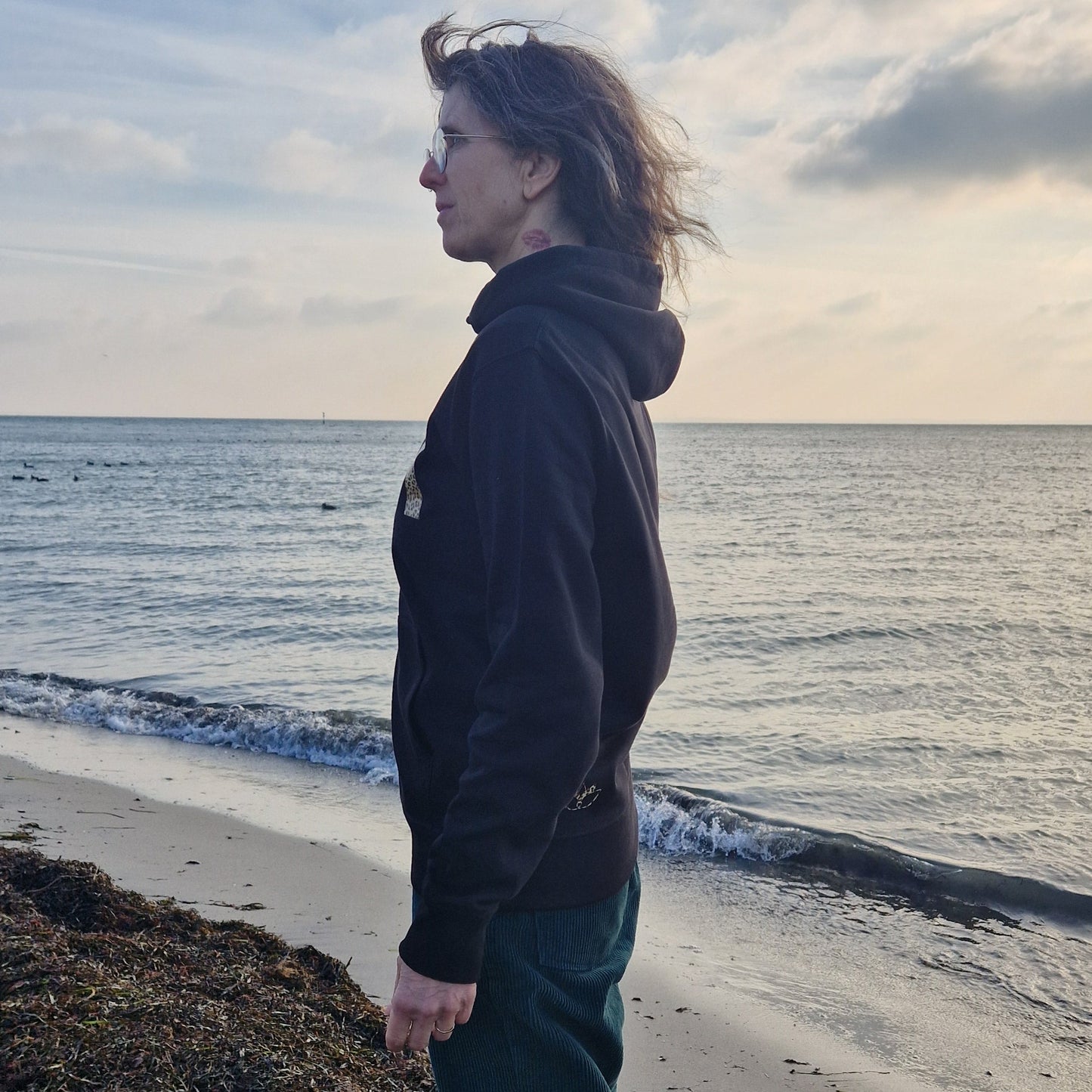 Kapuzenpullover Hoodie OM (black/leo) lovingsoul
