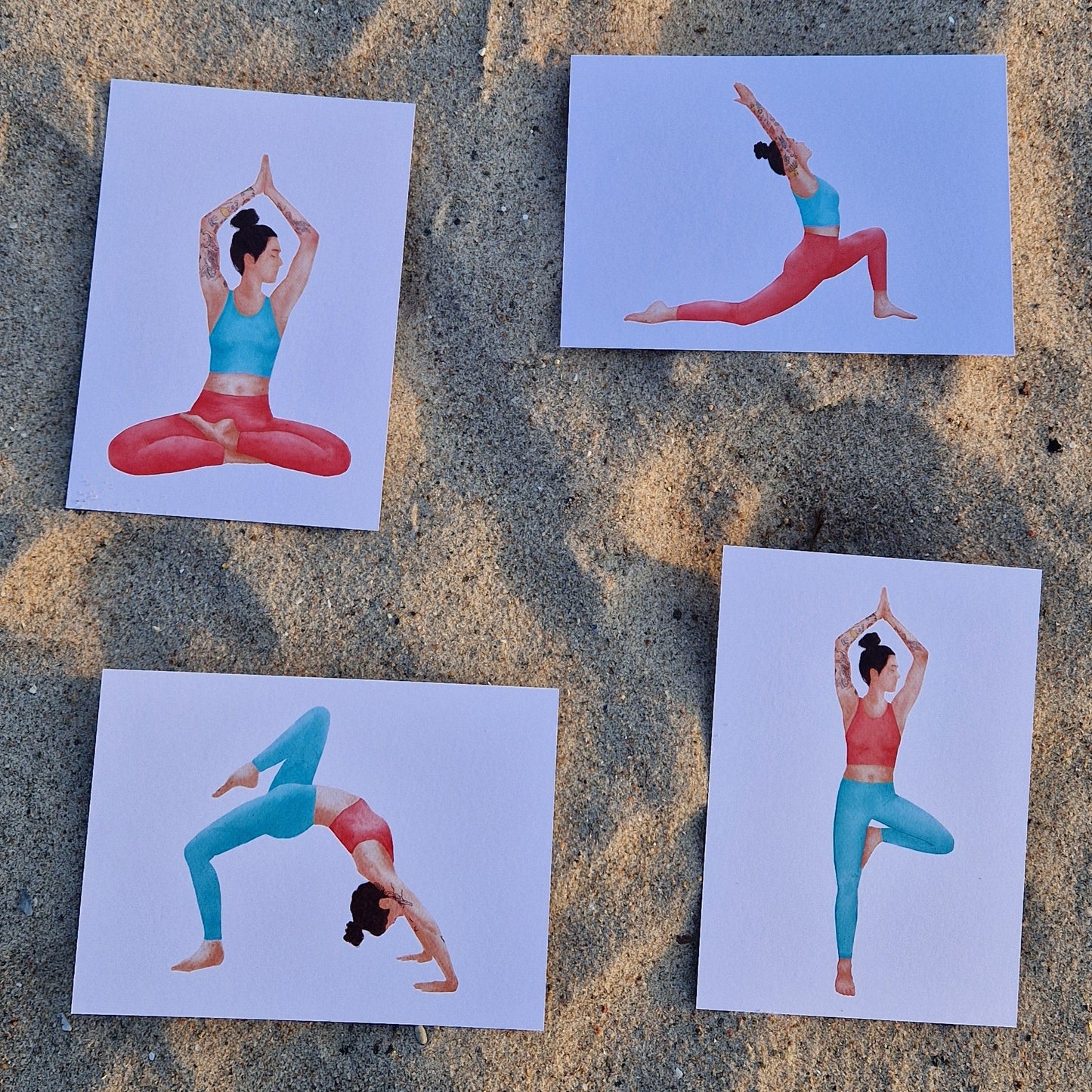 Postkarten Yoga lovingsoul