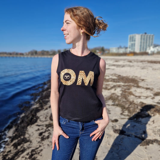 Tank Top OM (black/leo) lovingsoul