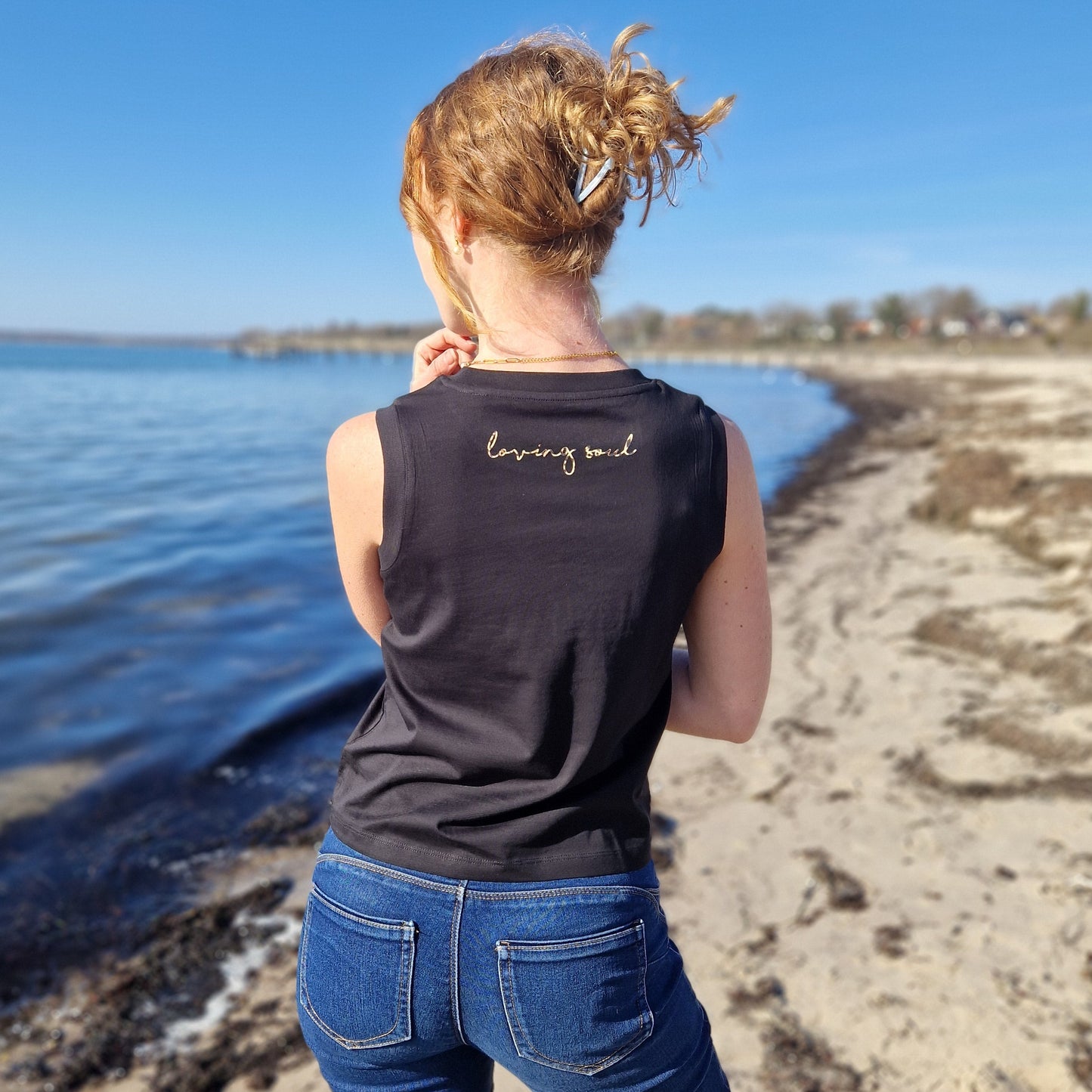 Tank Top OM (black/leo) lovingsoul