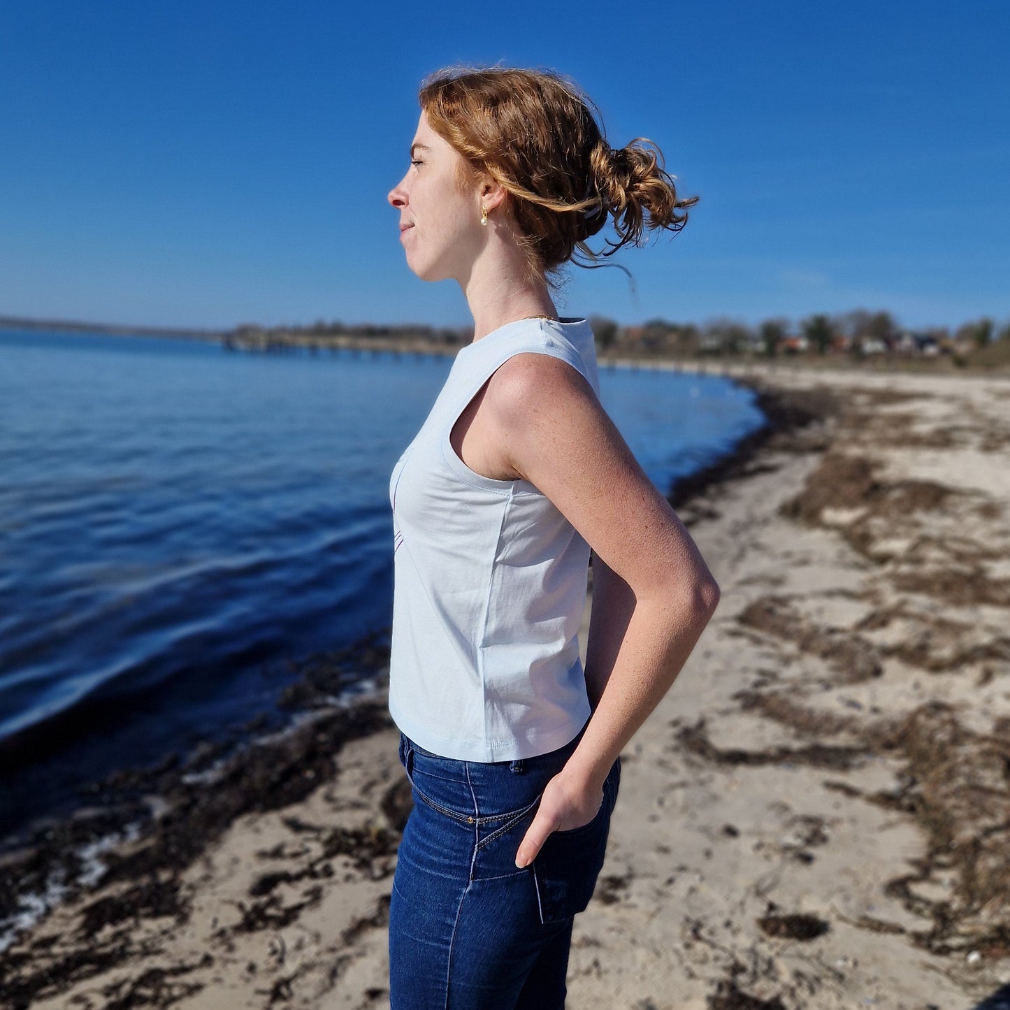 Tank Top GANESHA (blue ice/rainbow) lovingsoul