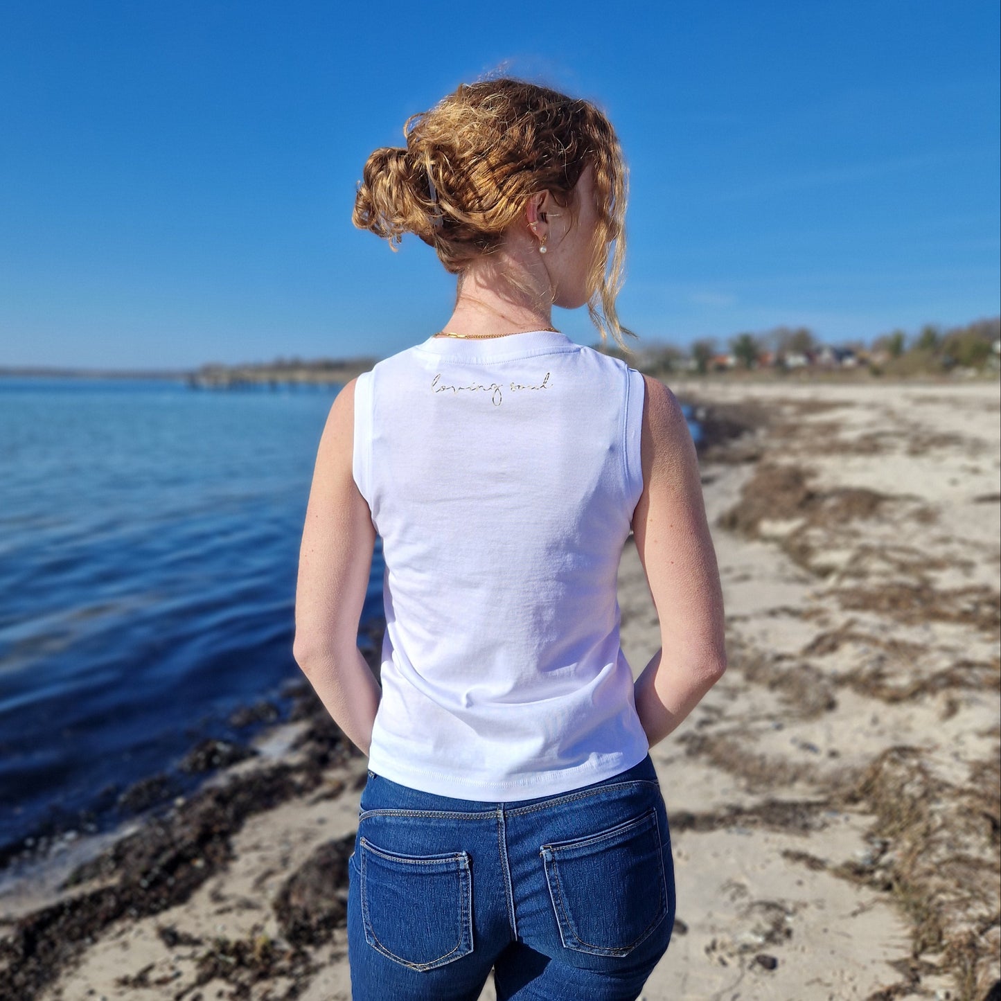 Tank Top OM (white/leo) lovingsoul