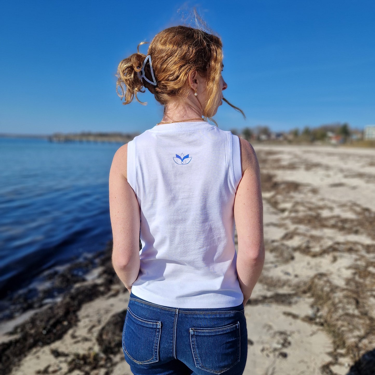 Tank Top JETZT (white/rainbow) lovingsoul