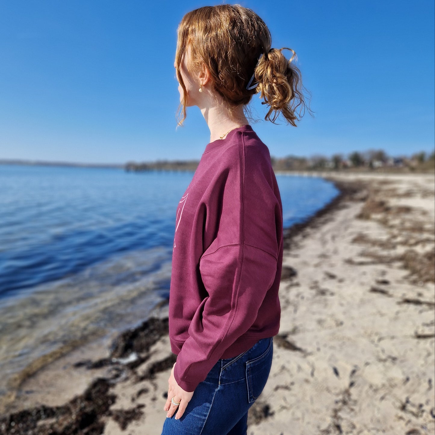 Sweatshirt GANESHA (deep plum/rosa) lovingsoul