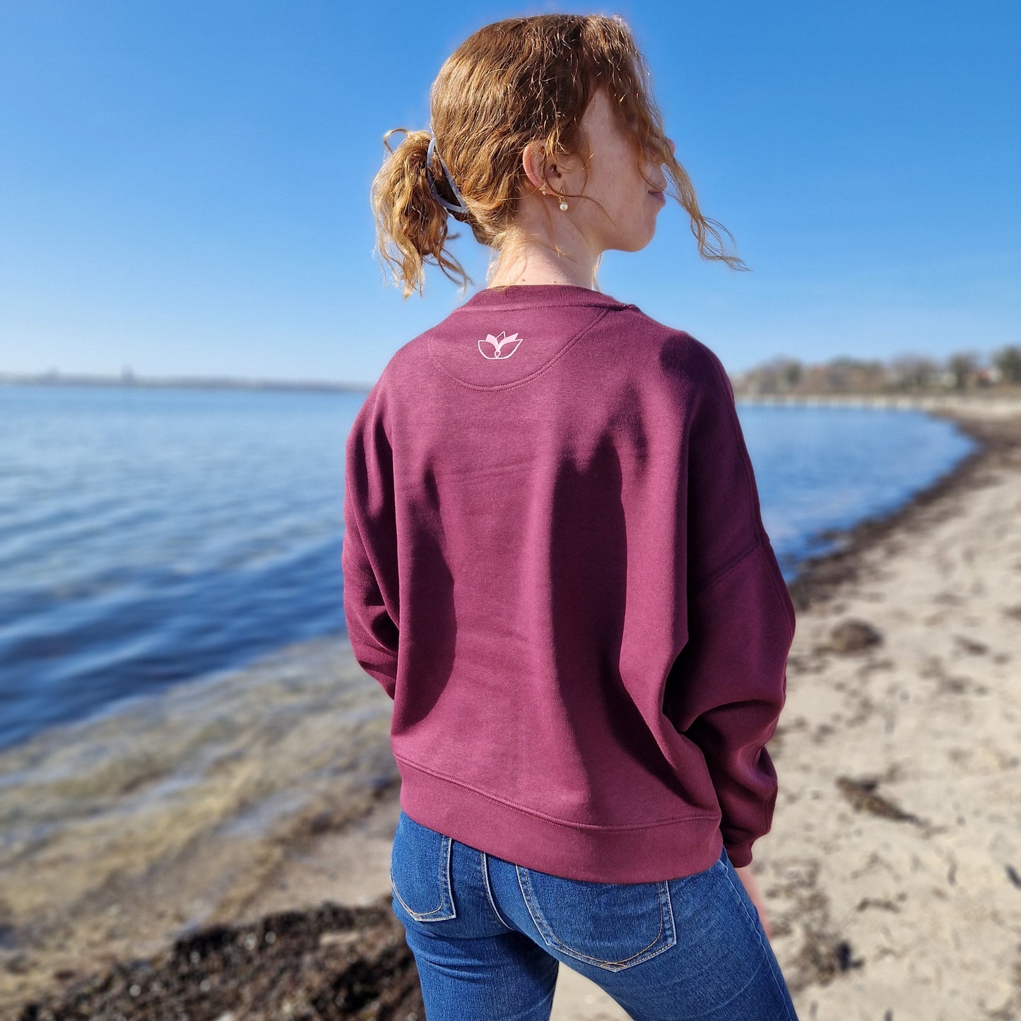 Sweatshirt GANESHA (deep plum/rosa) lovingsoul