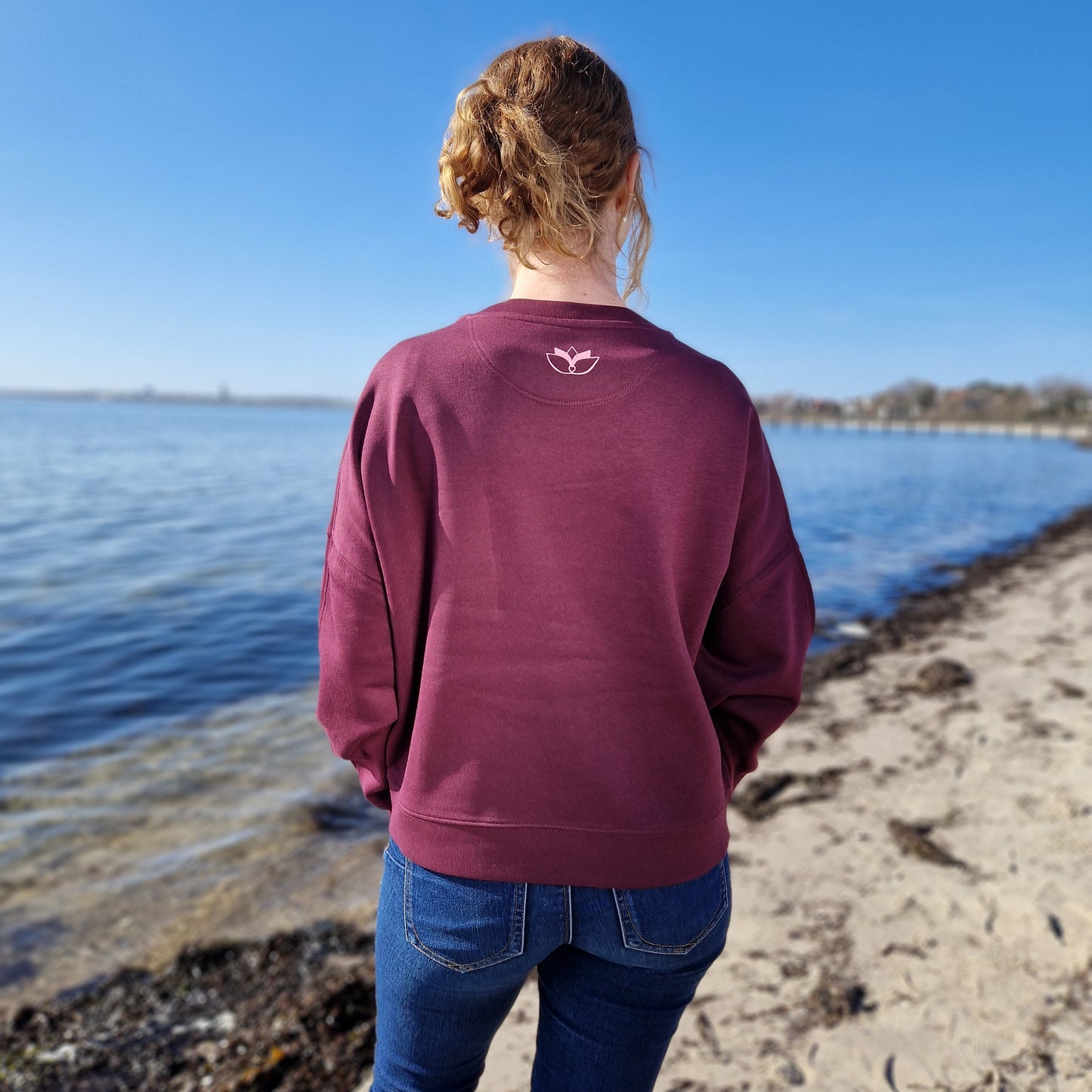 Sweatshirt GANESHA (deep plum/rosa) lovingsoul