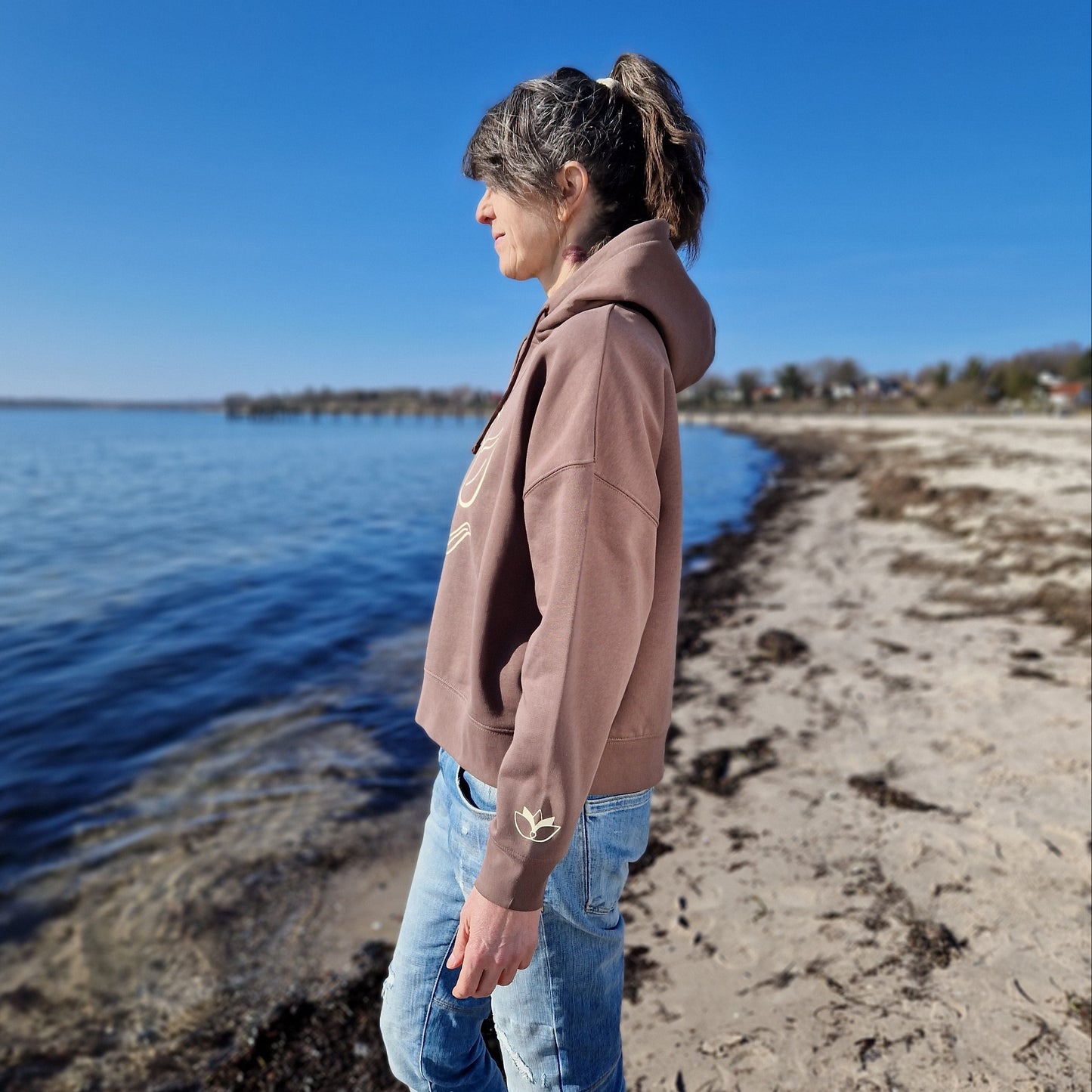 Kapuzenpullover Hoodie GANESHA (mocha/beige) lovingsoul