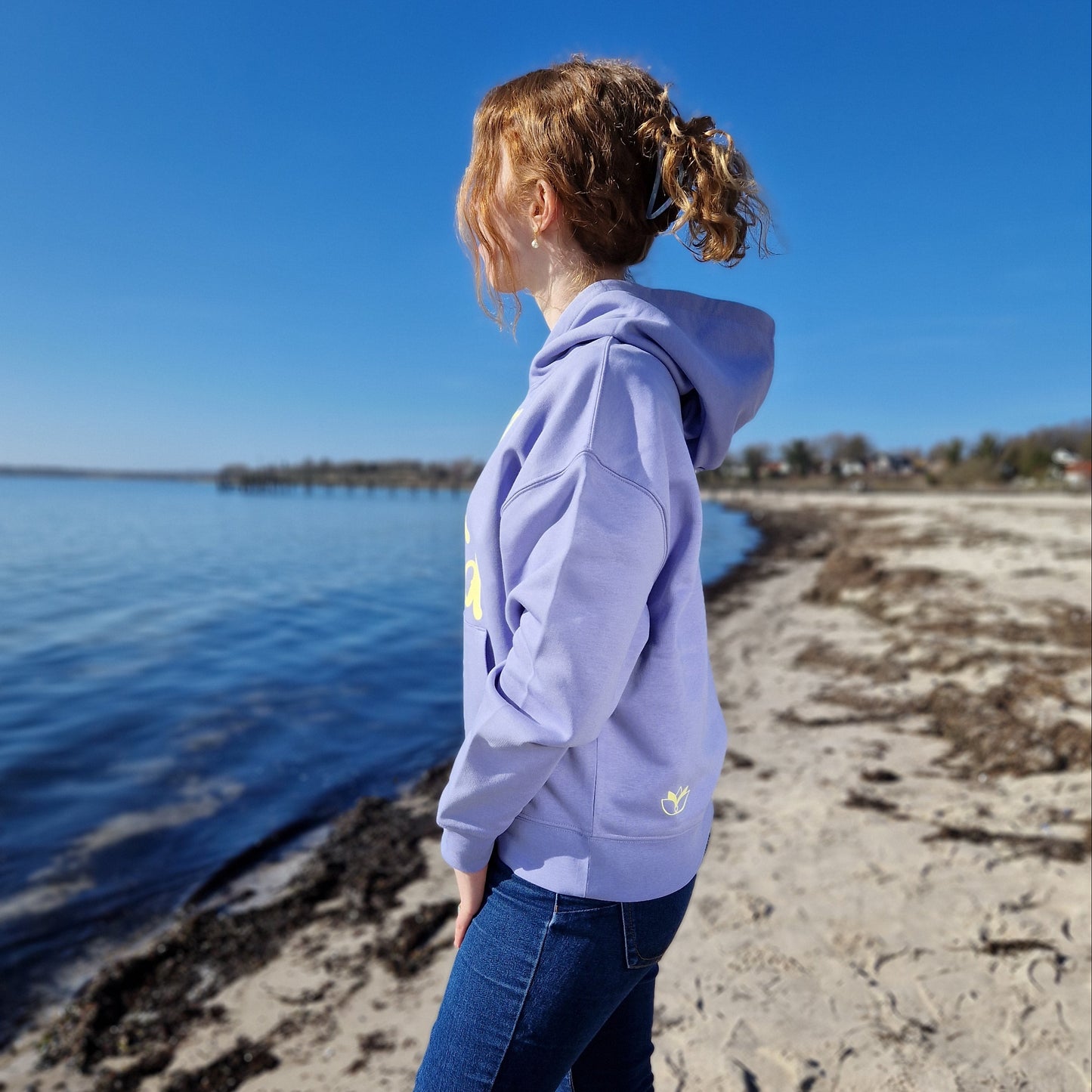 Kapuzenpullover Hoodie SUN SEA SAND (violet/pastell) lovingsoul