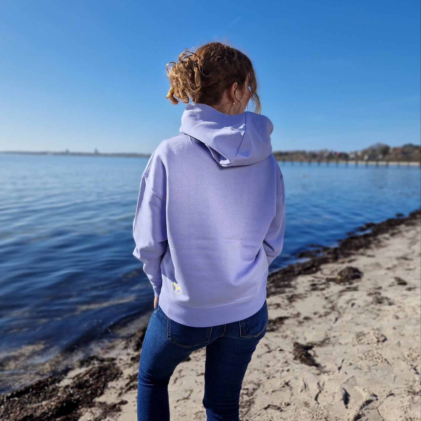 Kapuzenpullover Hoodie SUN SEA SAND (violet/pastell) lovingsoul