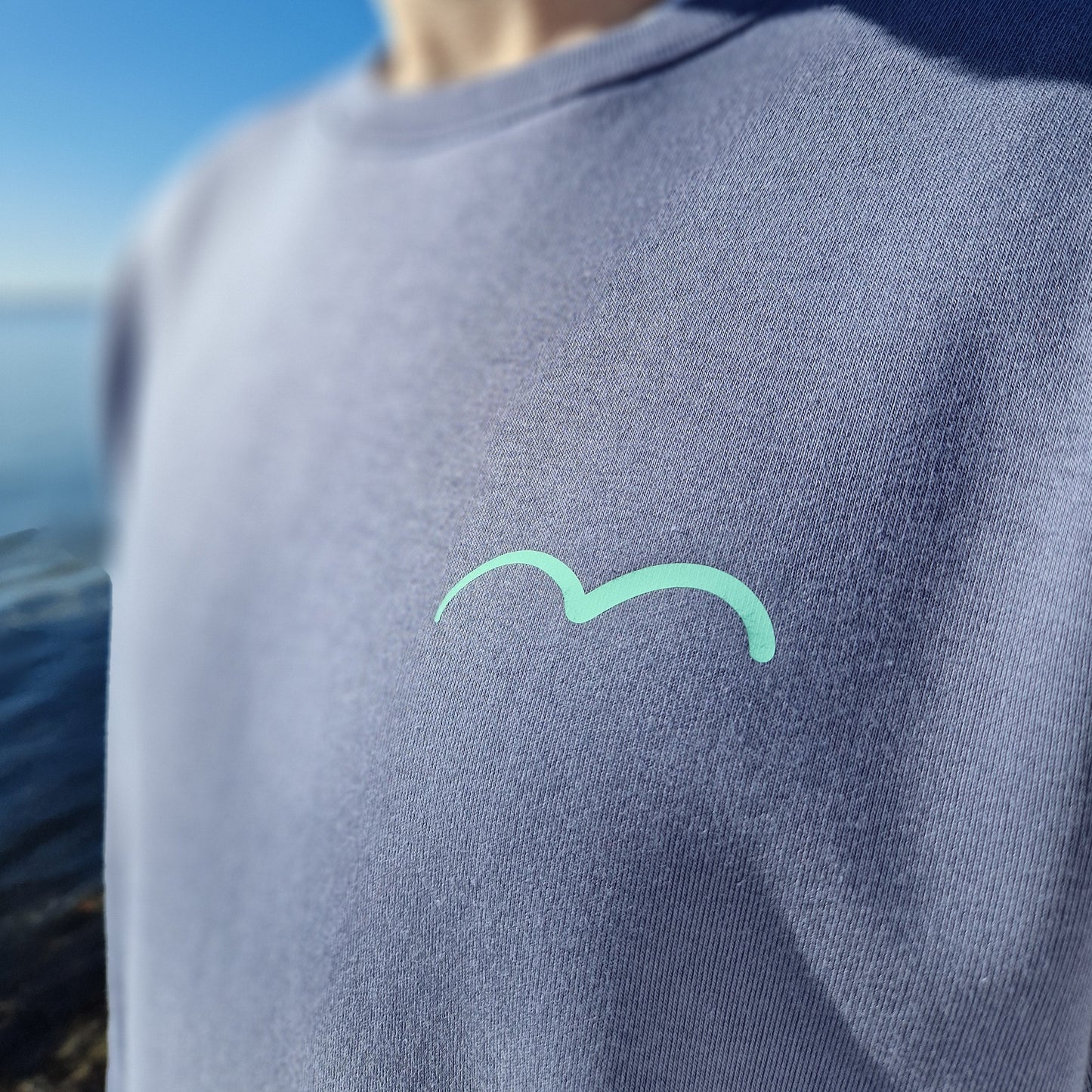 Sweatshirt PELZI (blue grey/mint) lovingsoul