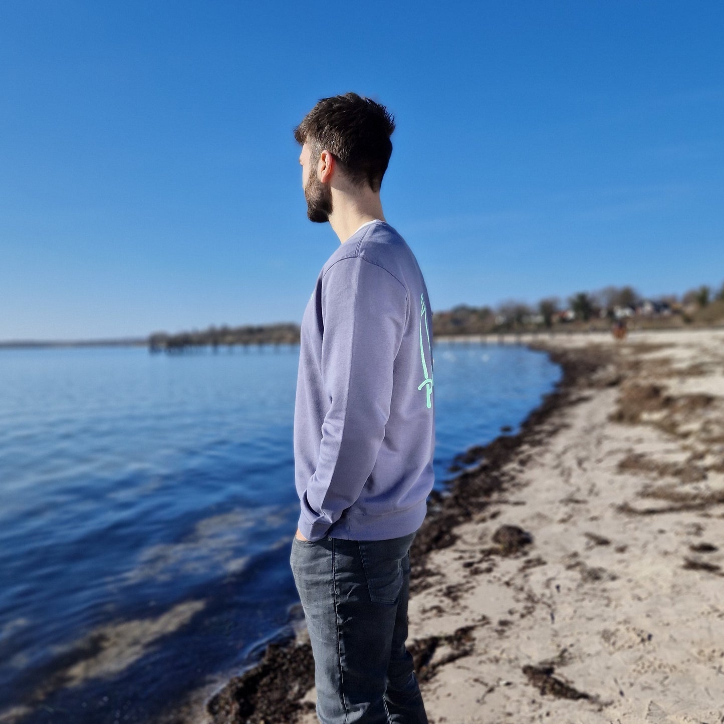 Sweatshirt PELZI (blue grey/mint) lovingsoul