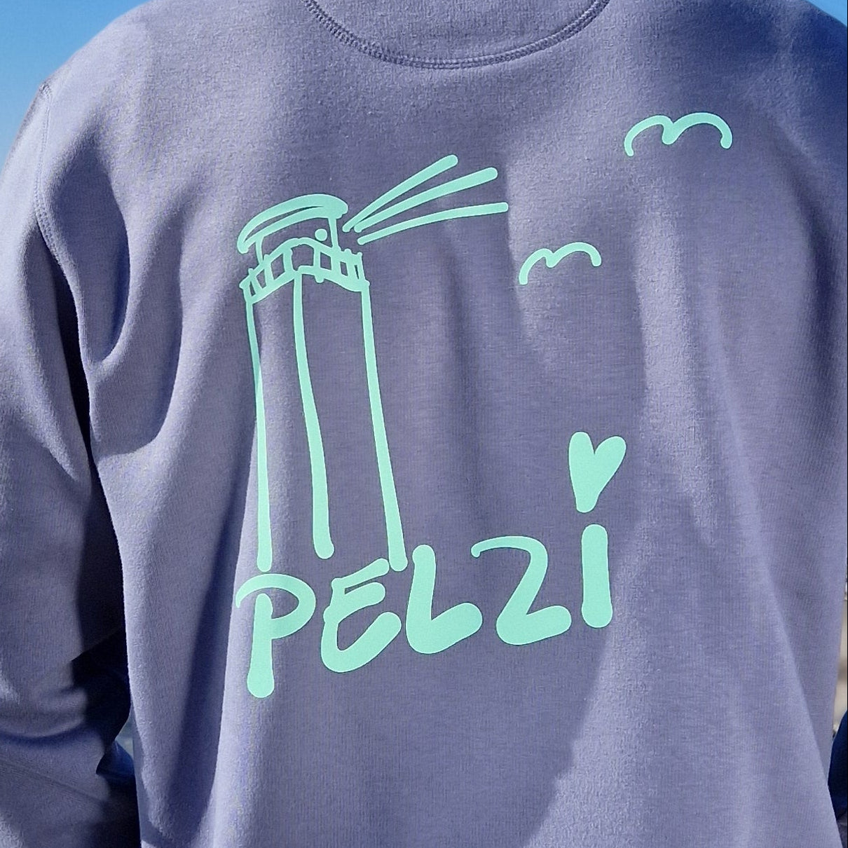 Sweatshirt PELZI (blue grey/mint) lovingsoul