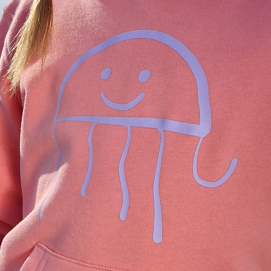 Kinder Kapuzenpullover Hoodie QUALLE (pink joy/violet) lovingsoul